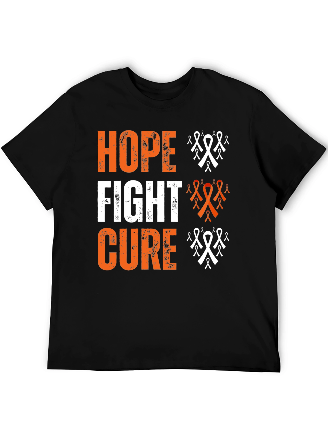 Hope Fight Cure Black T-Shirt