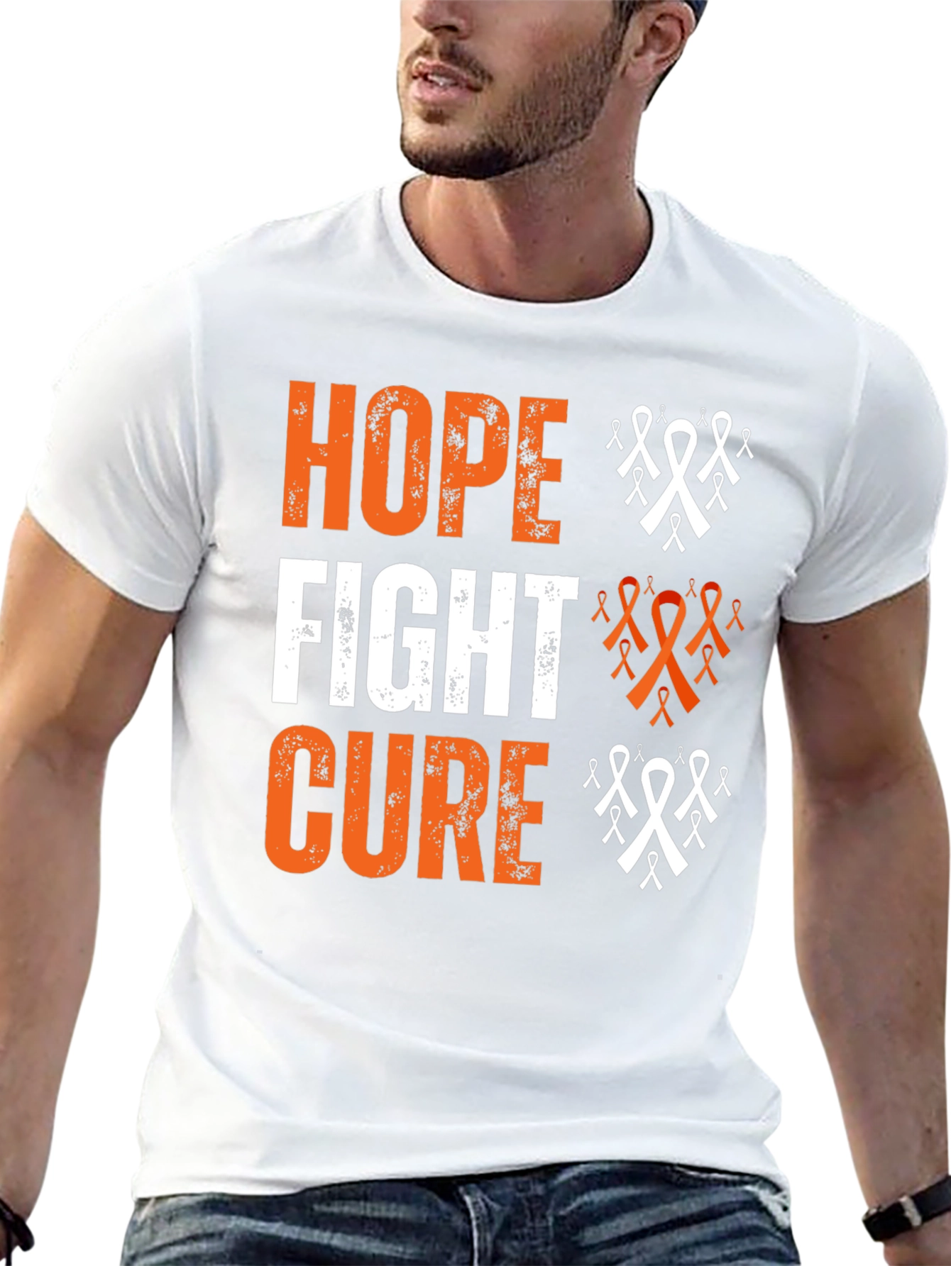 Hope Fight Cure Black T-Shirt