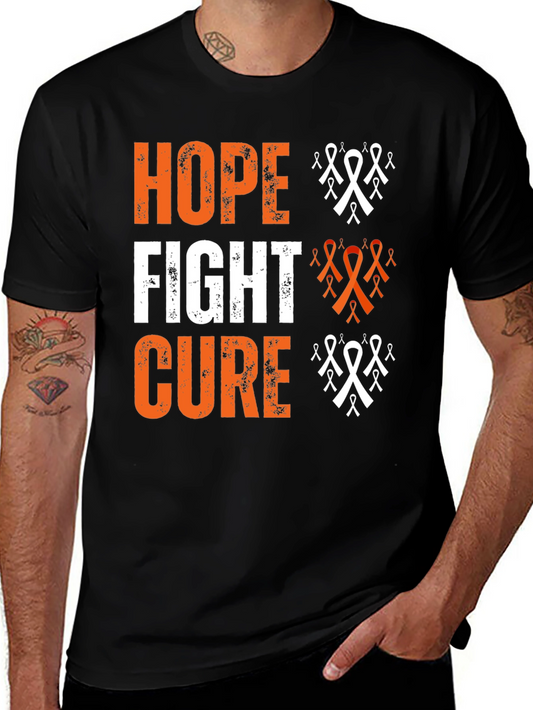 Hope Fight Cure Black T-Shirt