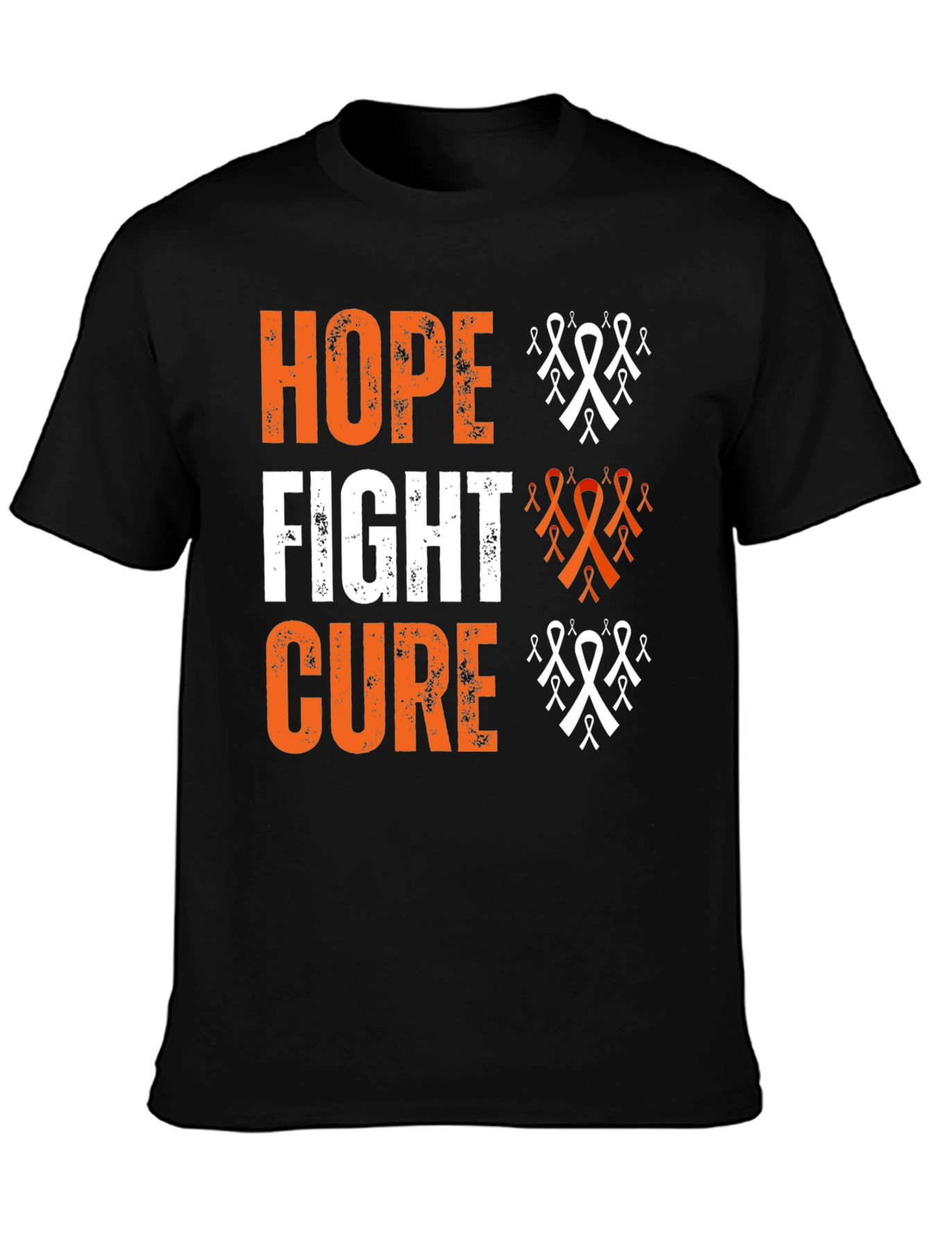 Hope Fight Cure Black T-Shirt