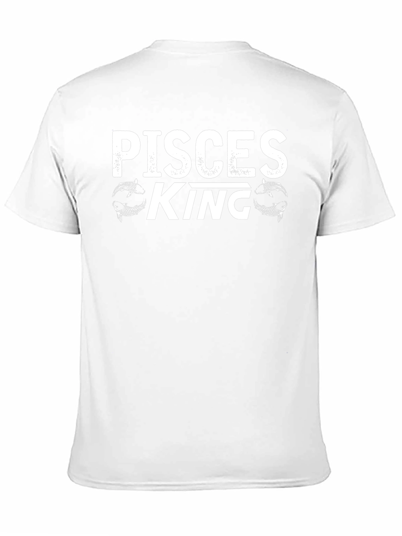 Pisces King Graphic Tee - Black Cotton Blend Shirt
