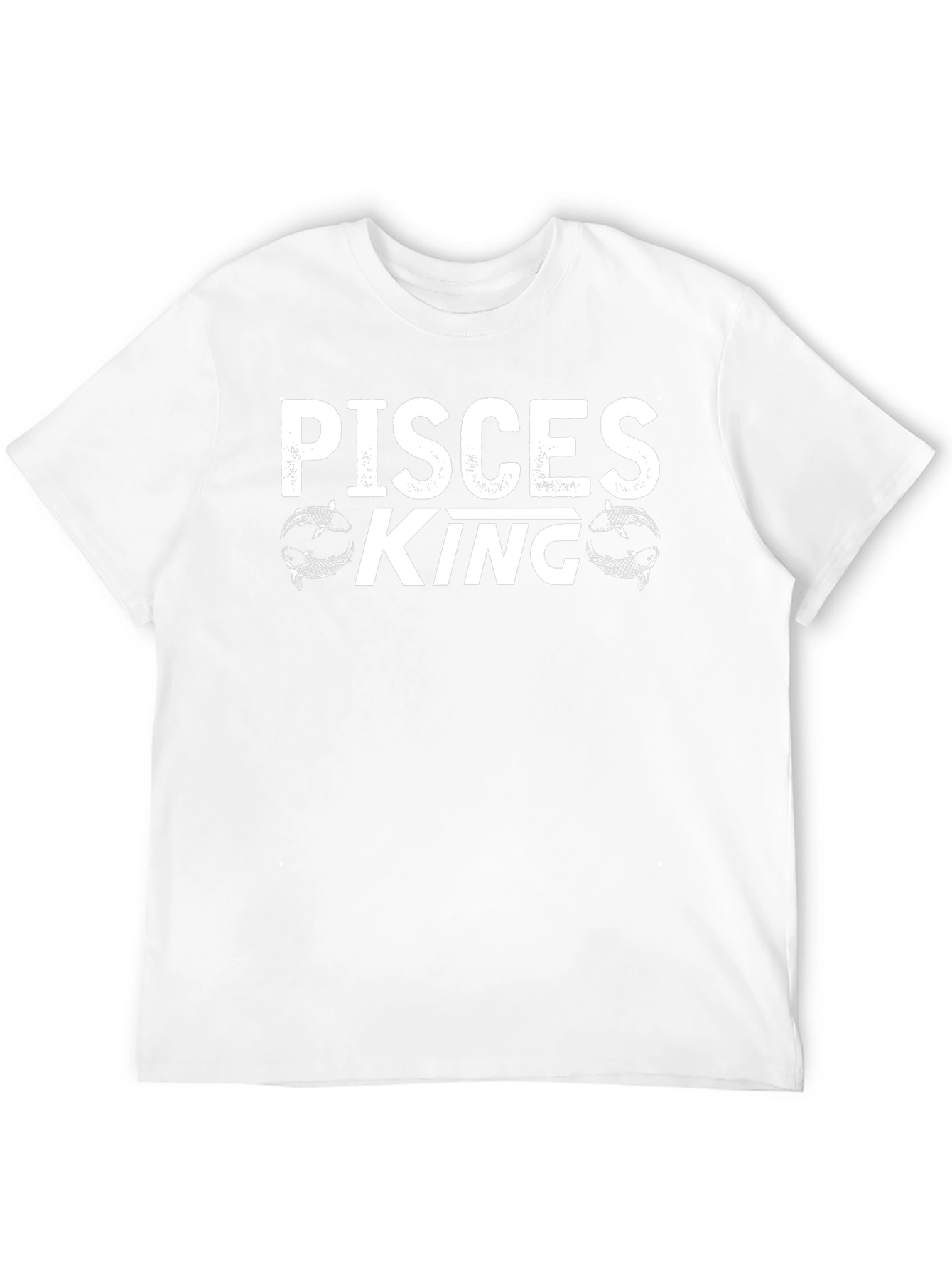 Pisces King Graphic Tee - Black Cotton Blend Shirt