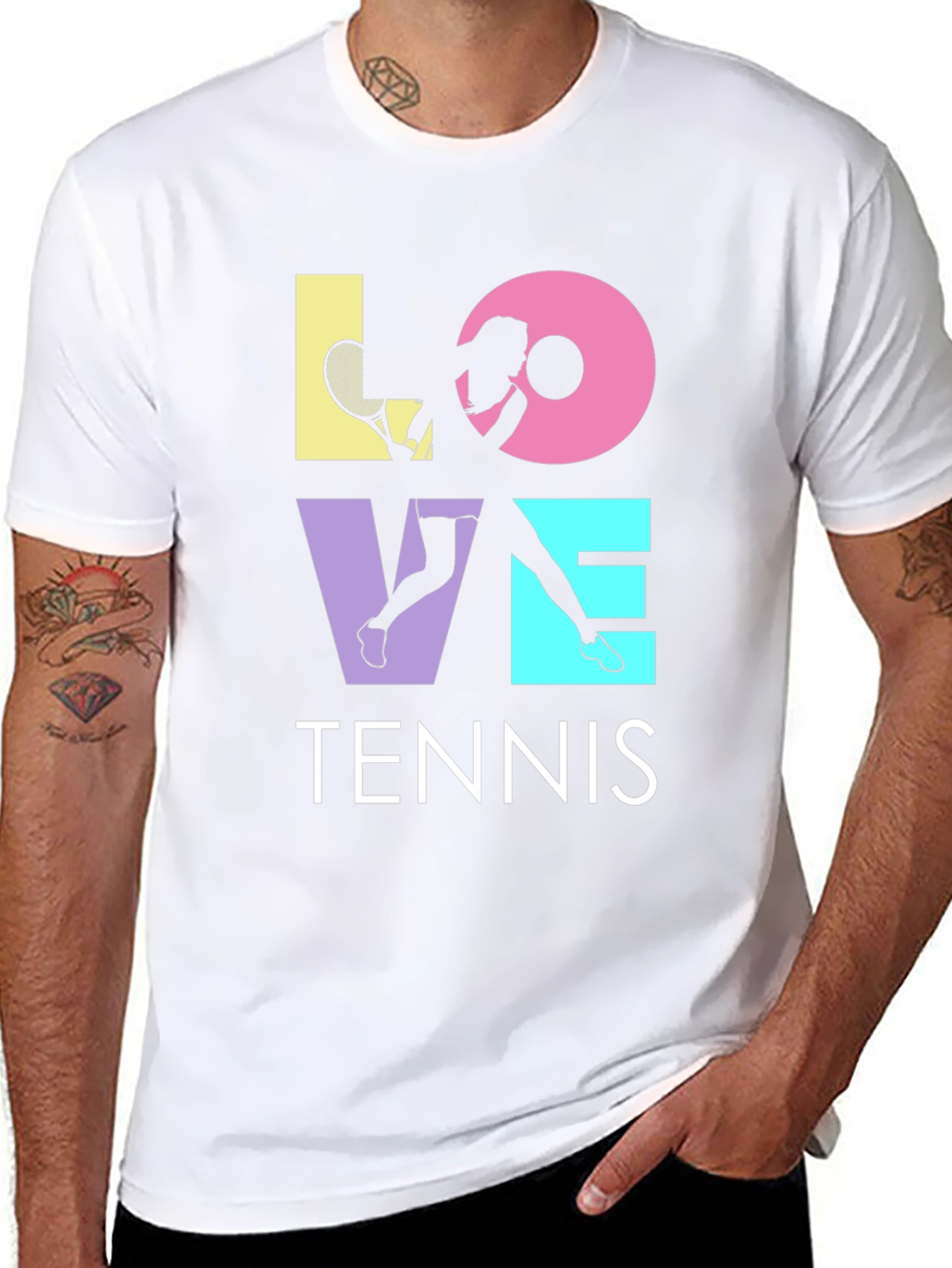 Love Tennis Graphic T-Shirt - Stylish & Comfortable