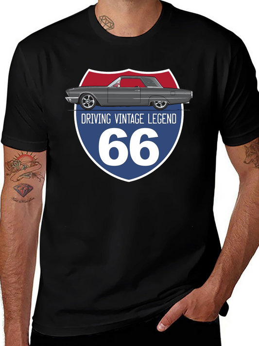 Vintage Legend T-Shirt - Route 66 Car Design