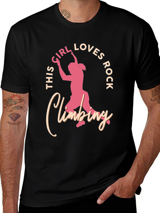 Rock Climbing Girl T-Shirt - Loves Rock