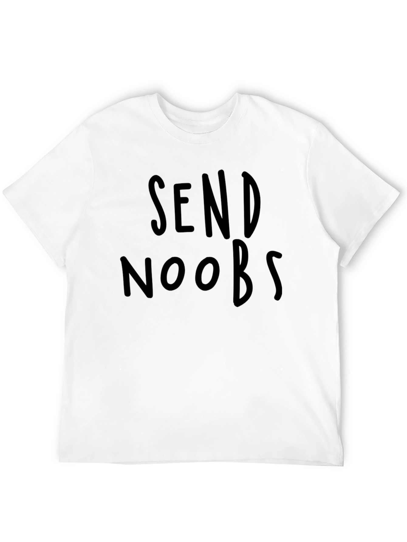 Send Noobs Black Graphic Tee