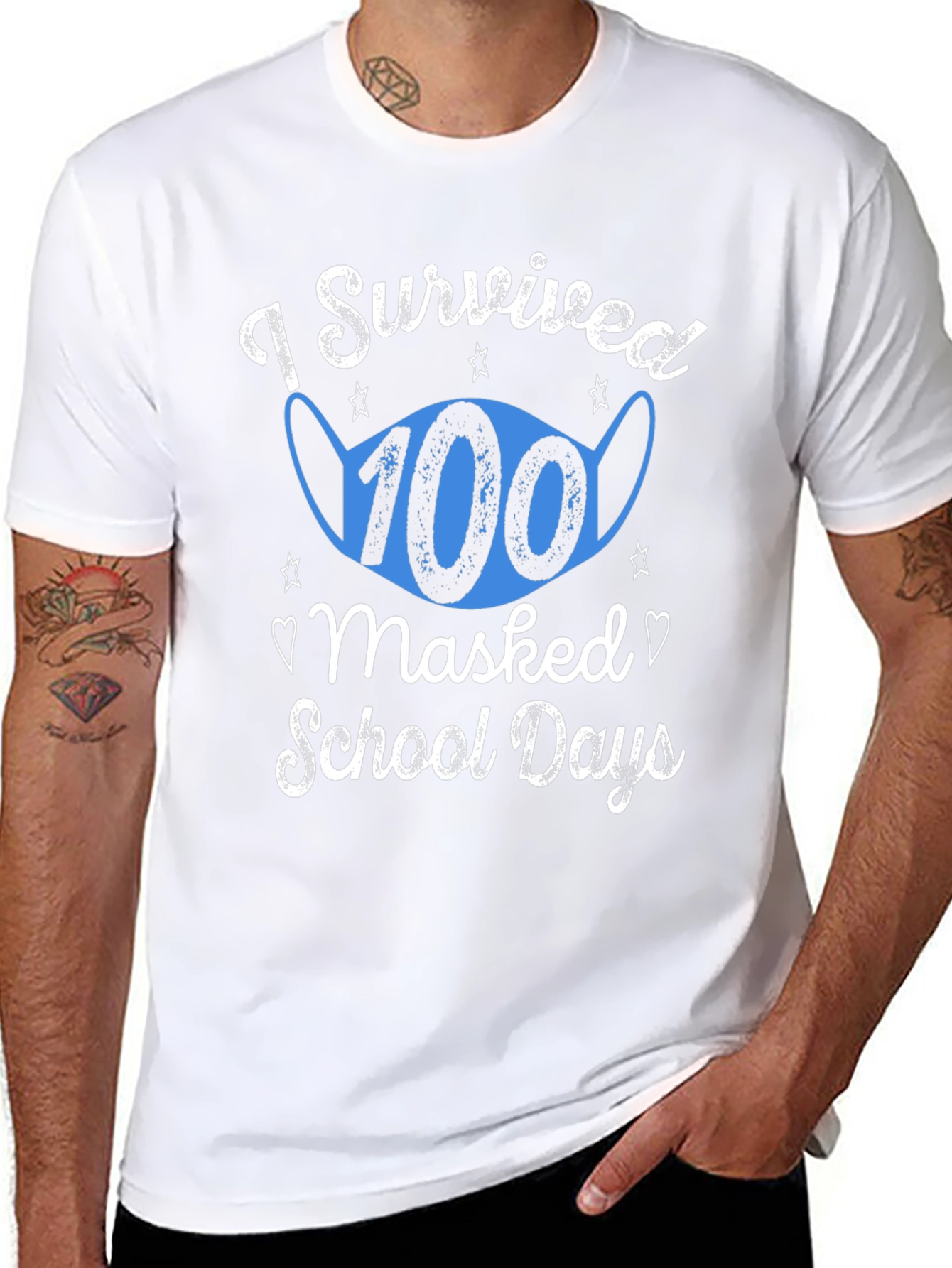 I Survived 100 Masked School Days T-Shirt
