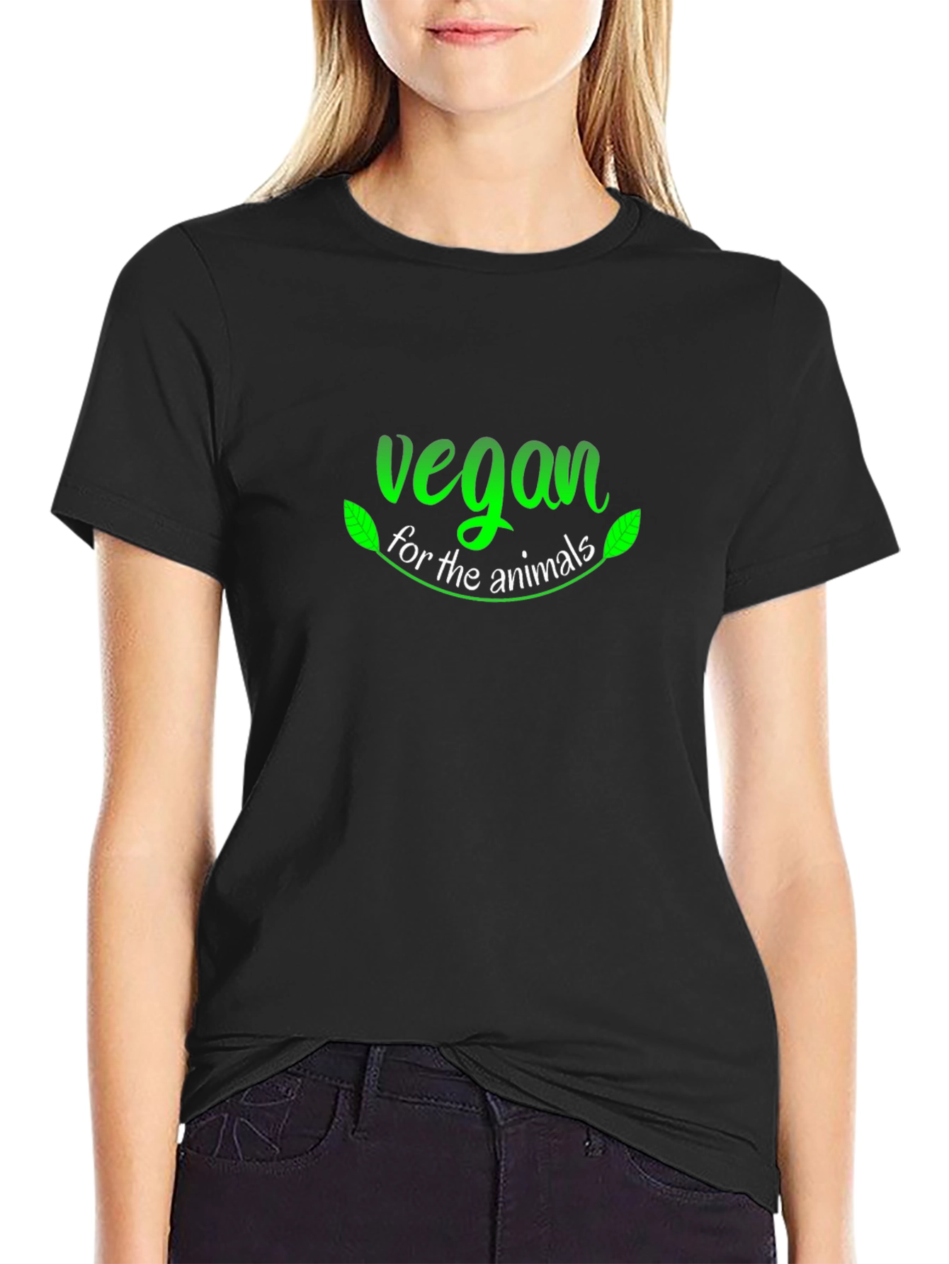 Vegan for the Animals T-Shirt - Black