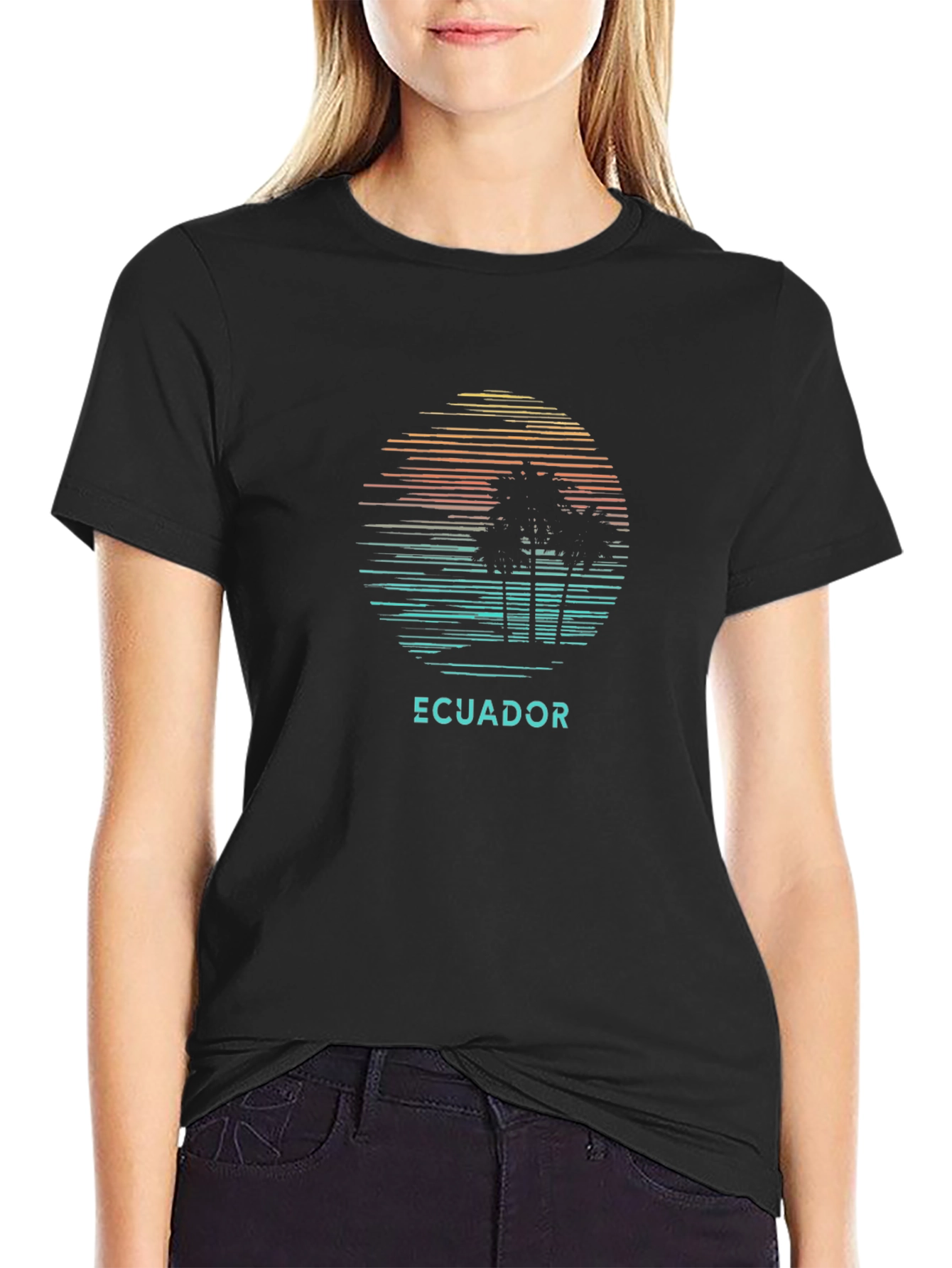 Ecuador Sunset Graphic T-Shirt