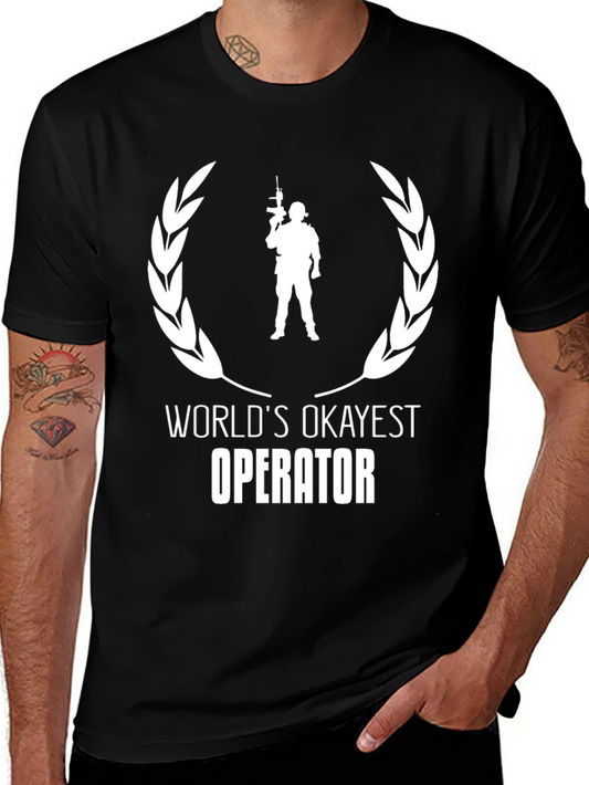 Worlds Okayest Operator Graphic T-Shirt