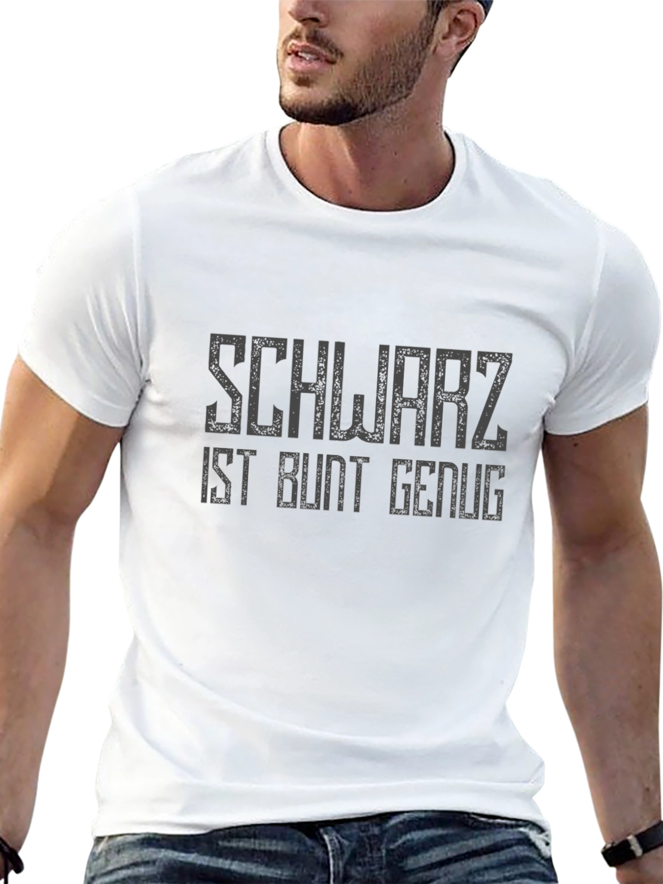Schwartz Ist Bunt Genug Graphic Tee