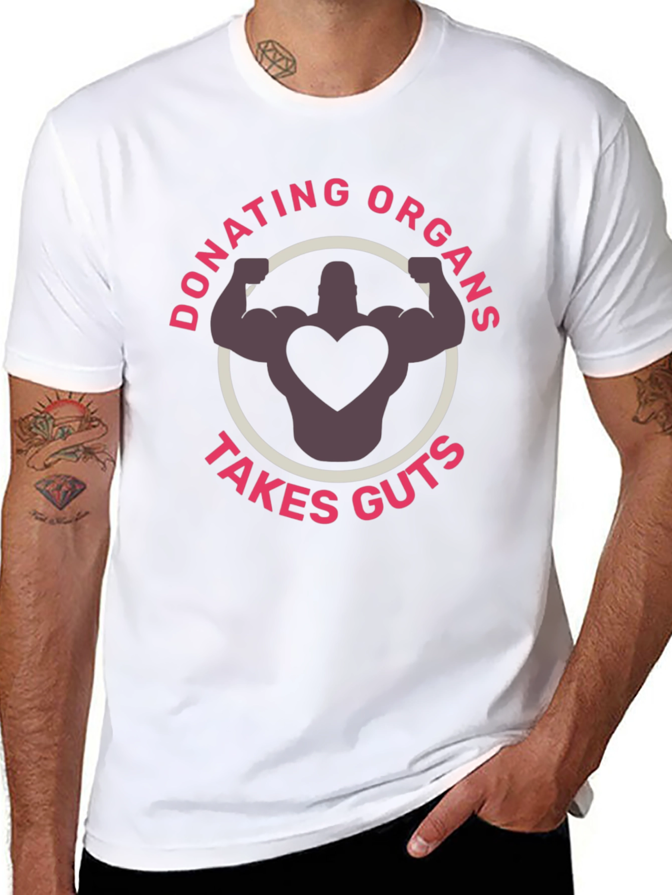 Donating Organs Takes Guts T-Shirt - Black