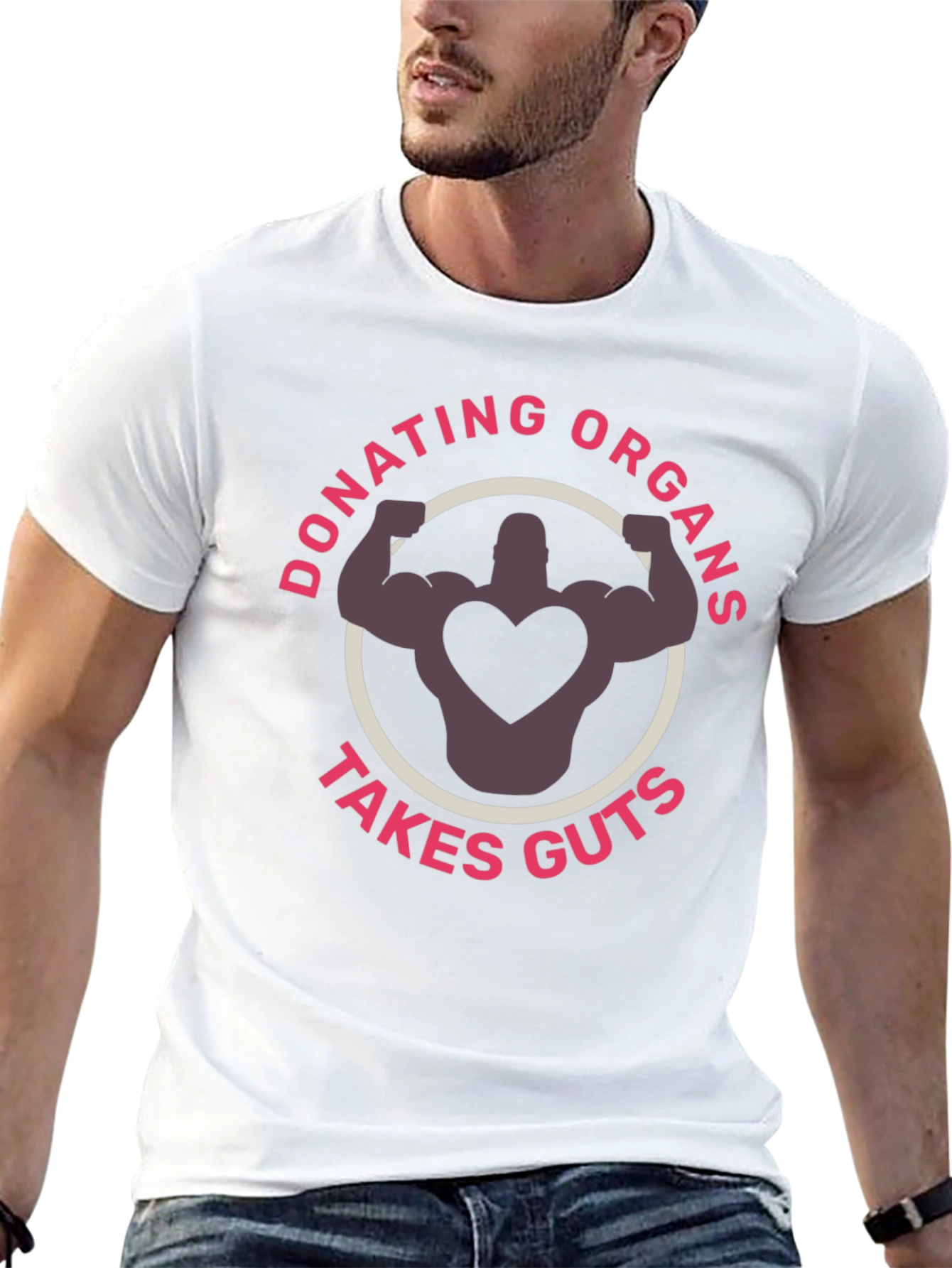 Donating Organs Takes Guts T-Shirt - Black