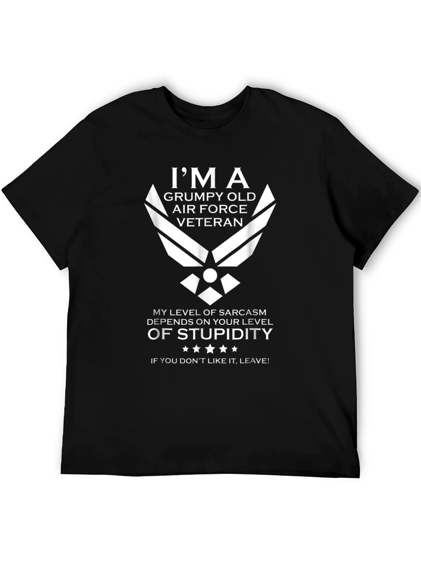 Grumpy Old Air Force Veteran Sarcastic T-Shirt
