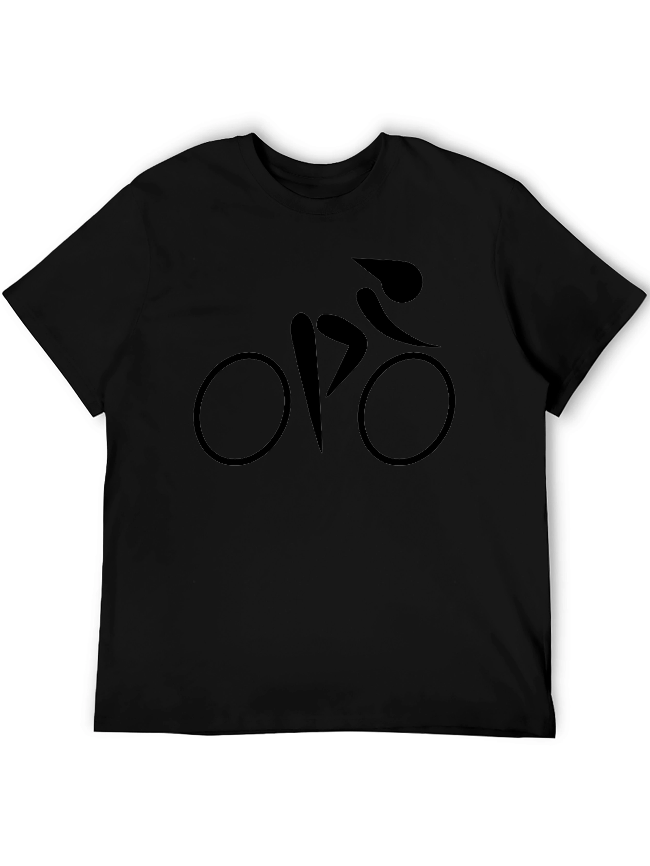 Mens Black Bicycle Graphic T-Shirt