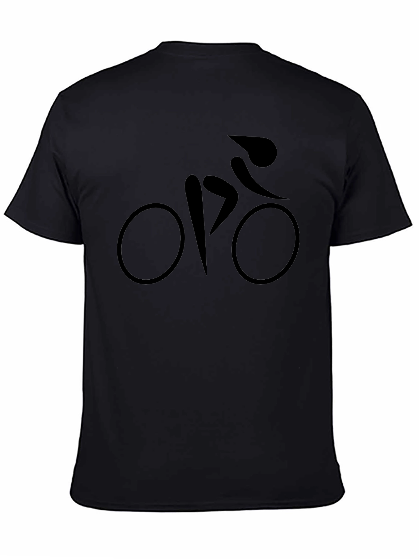 Mens Black Bicycle Graphic T-Shirt