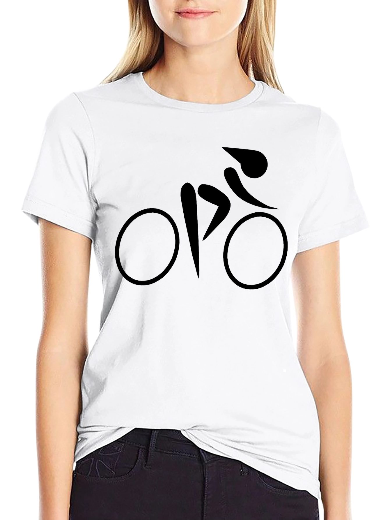 Mens Black Bicycle Graphic T-Shirt