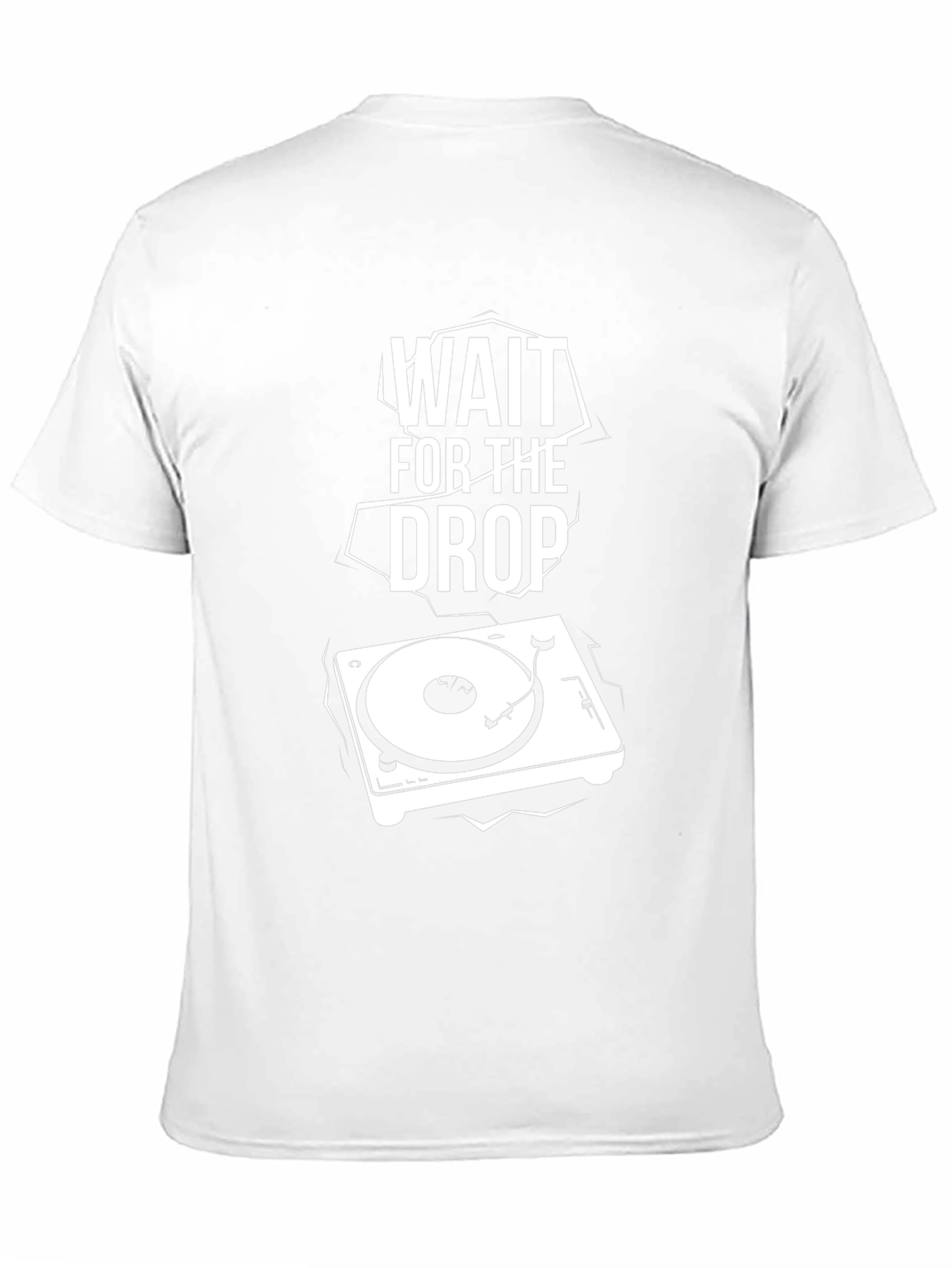 Wait For The Drop DJ Turntable Graphic T-Shirt