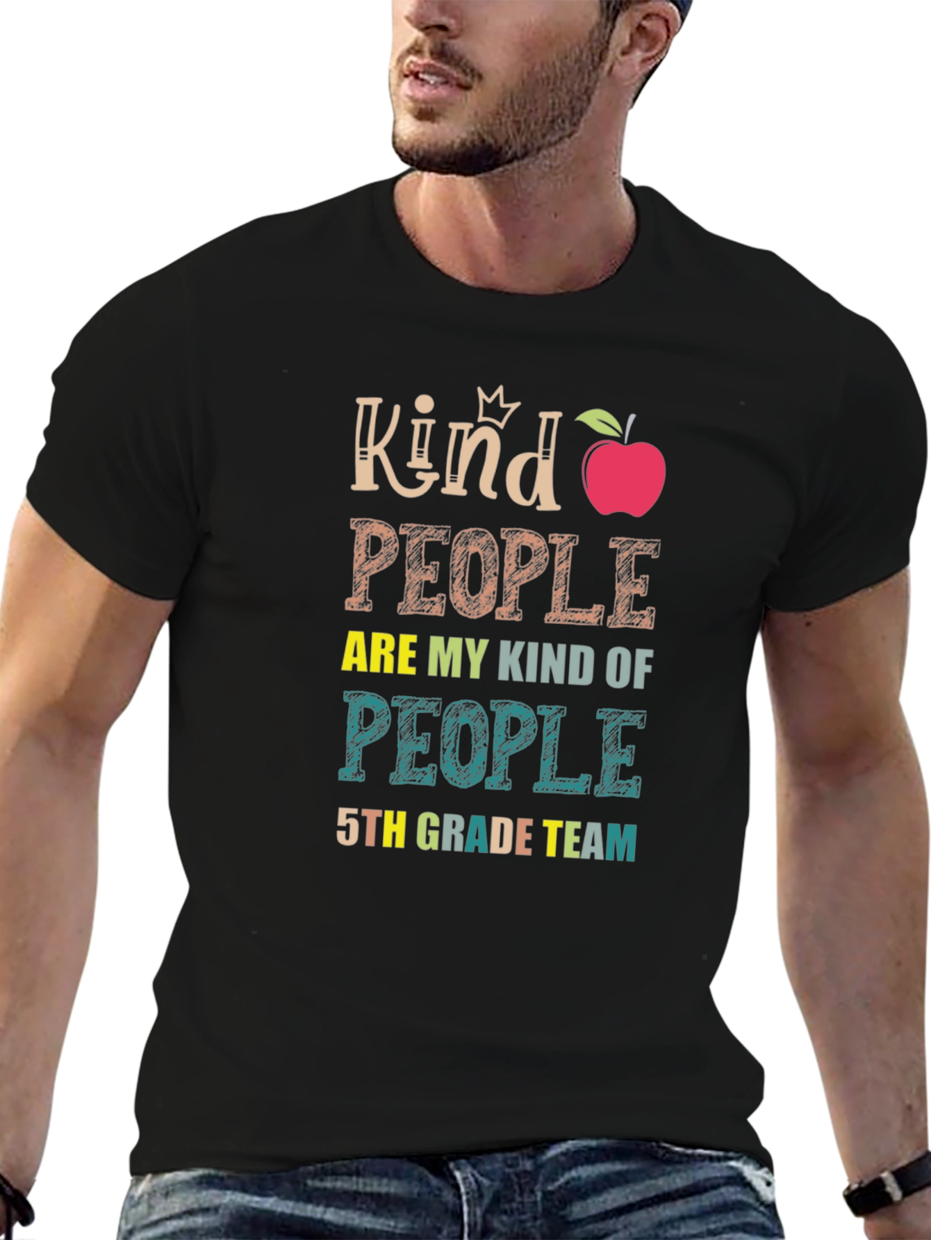Kind People 5th Grade Team Teacher T-Shirt