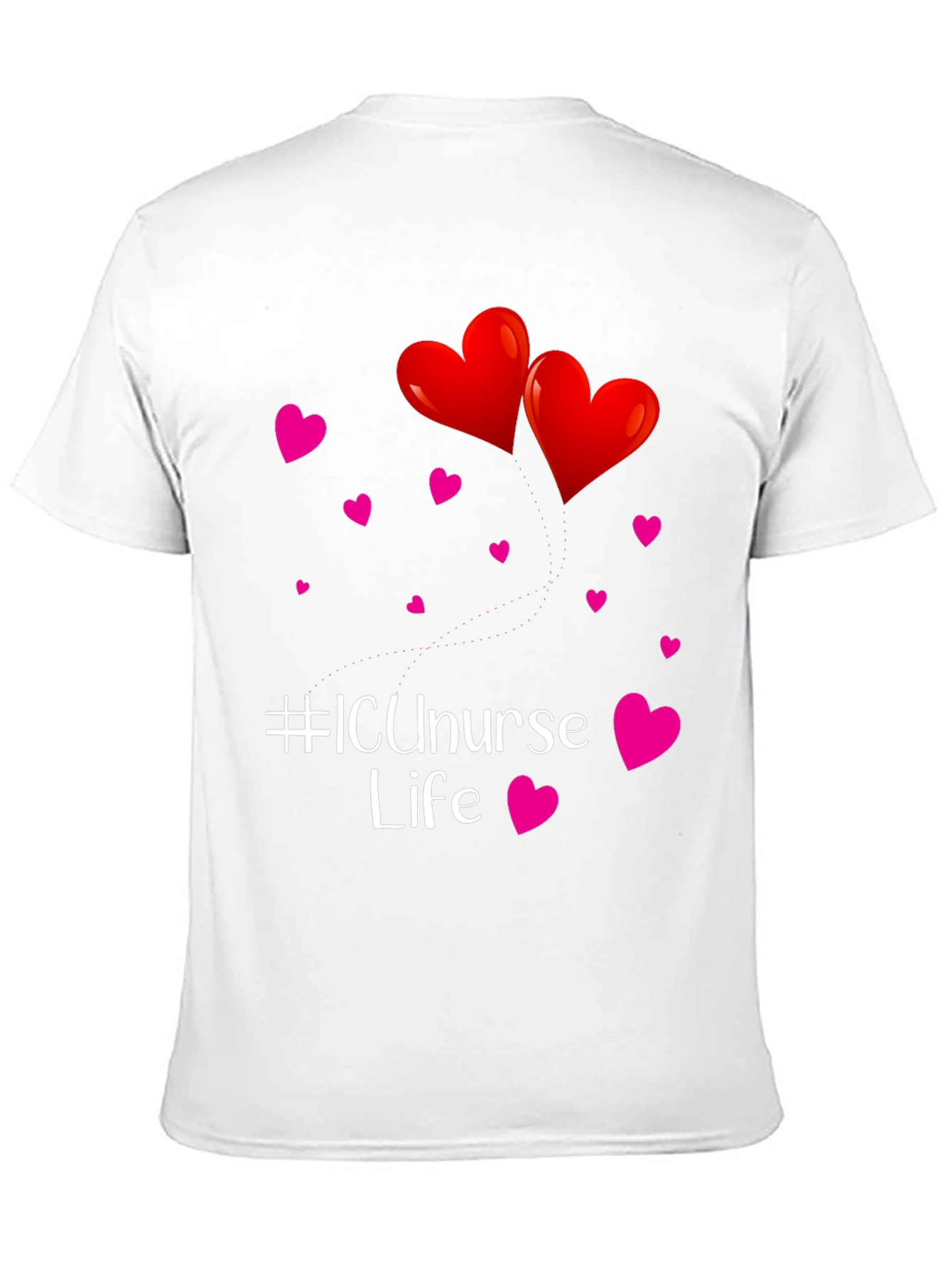 ICU Nurse Life T-Shirt - Heart Graphic Tee