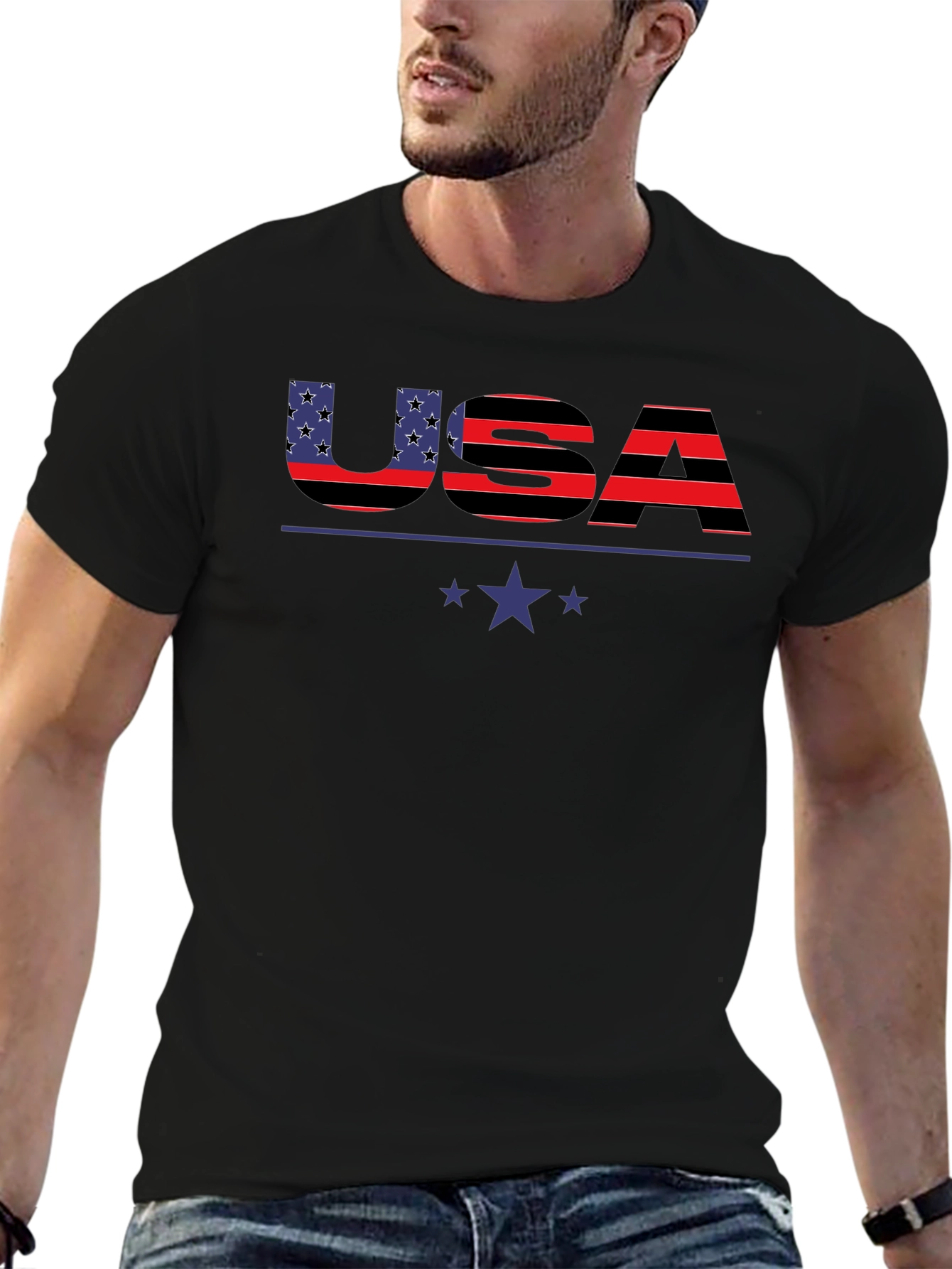 USA Patriotic T-Shirt - Stars & Stripes