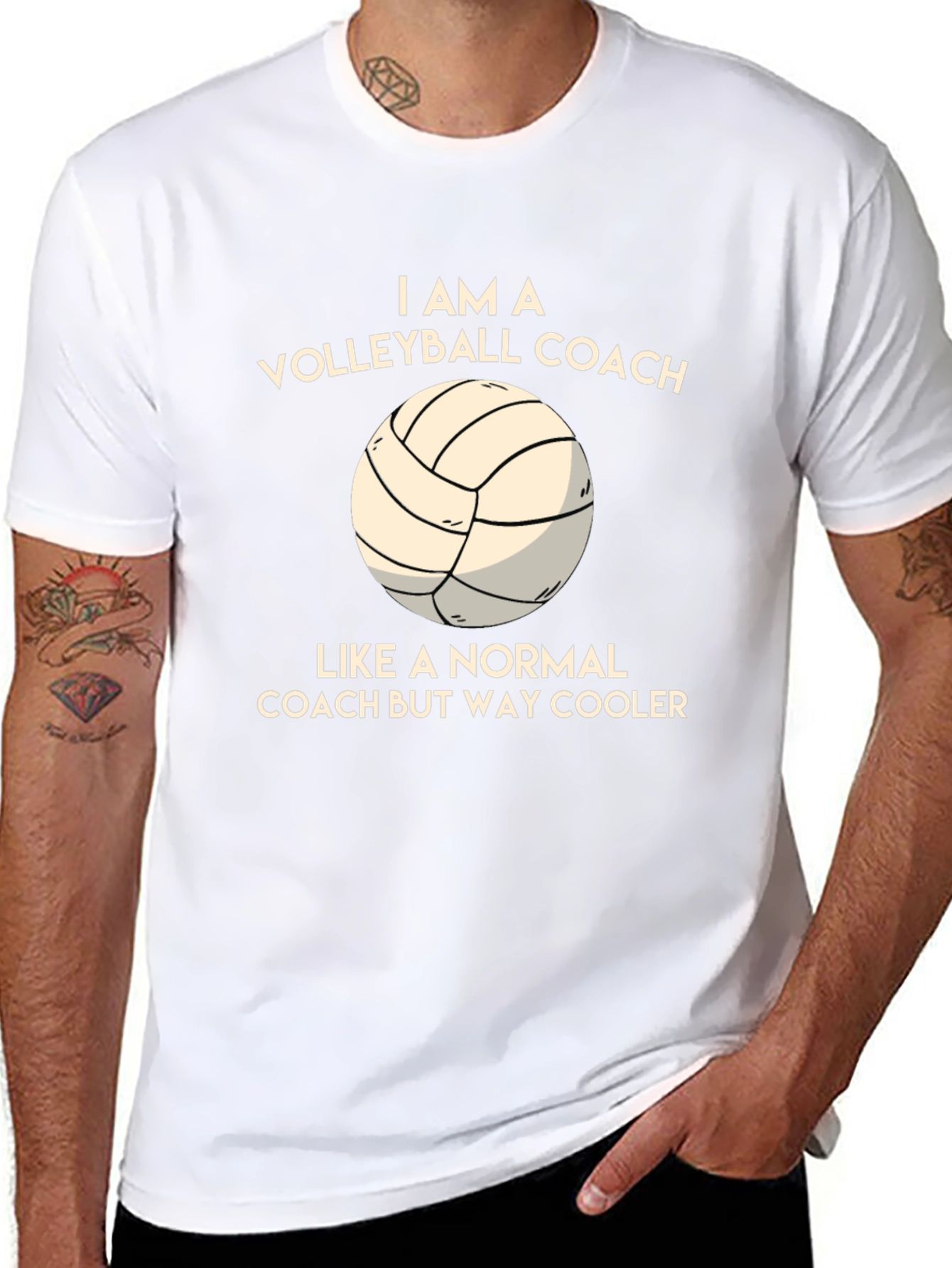 Volleyball Coach Graphic T-Shirt - Cool & Comfortable