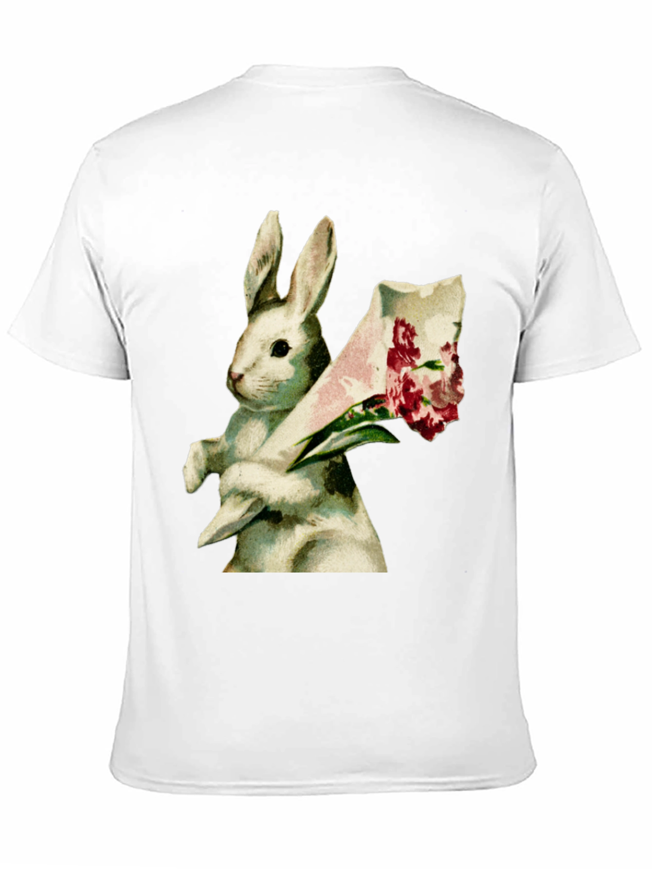 Bunny Bouquet Graphic Tee - Soft Cotton Comfort