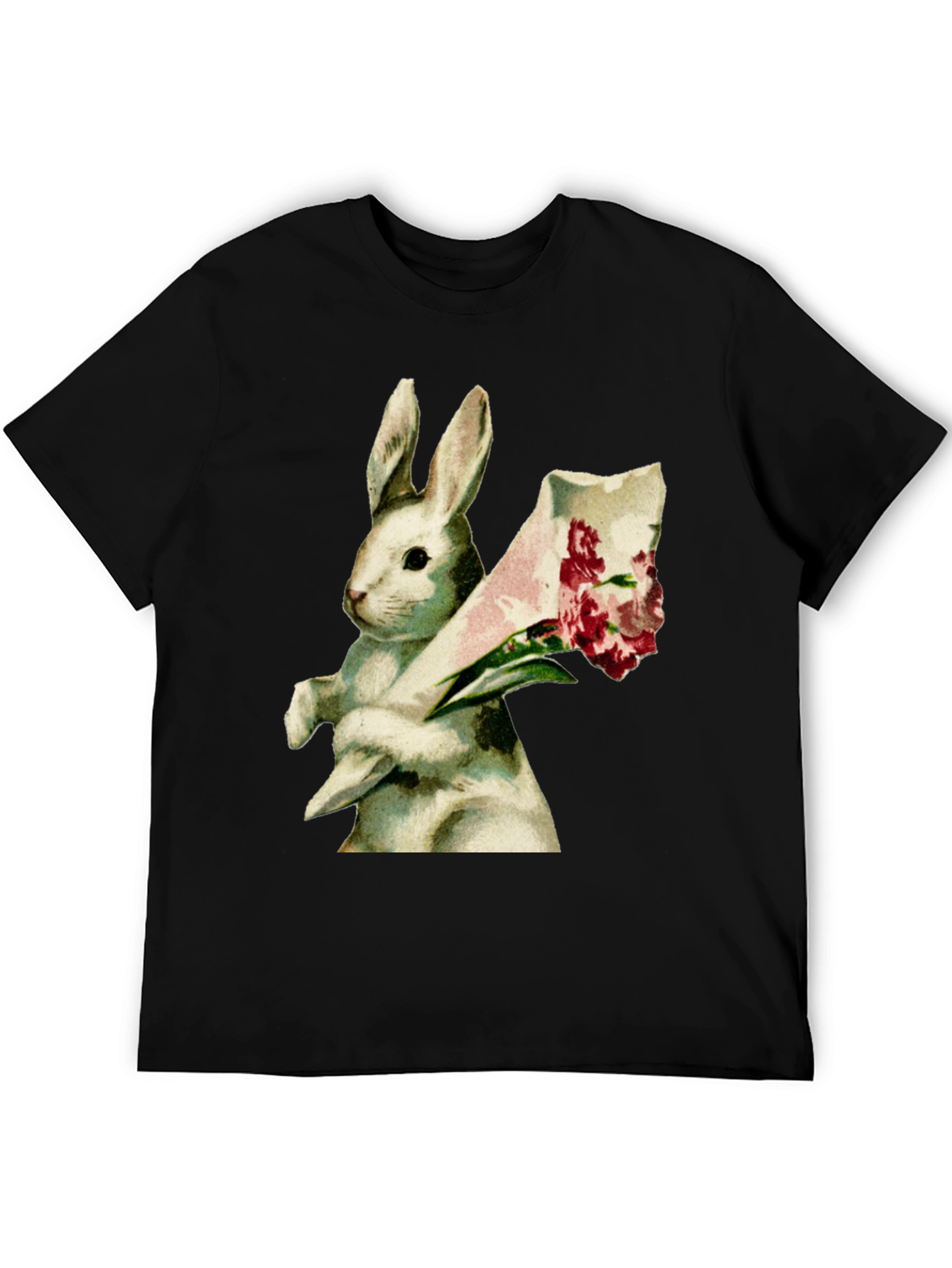 Bunny Bouquet Graphic Tee - Soft Cotton Comfort