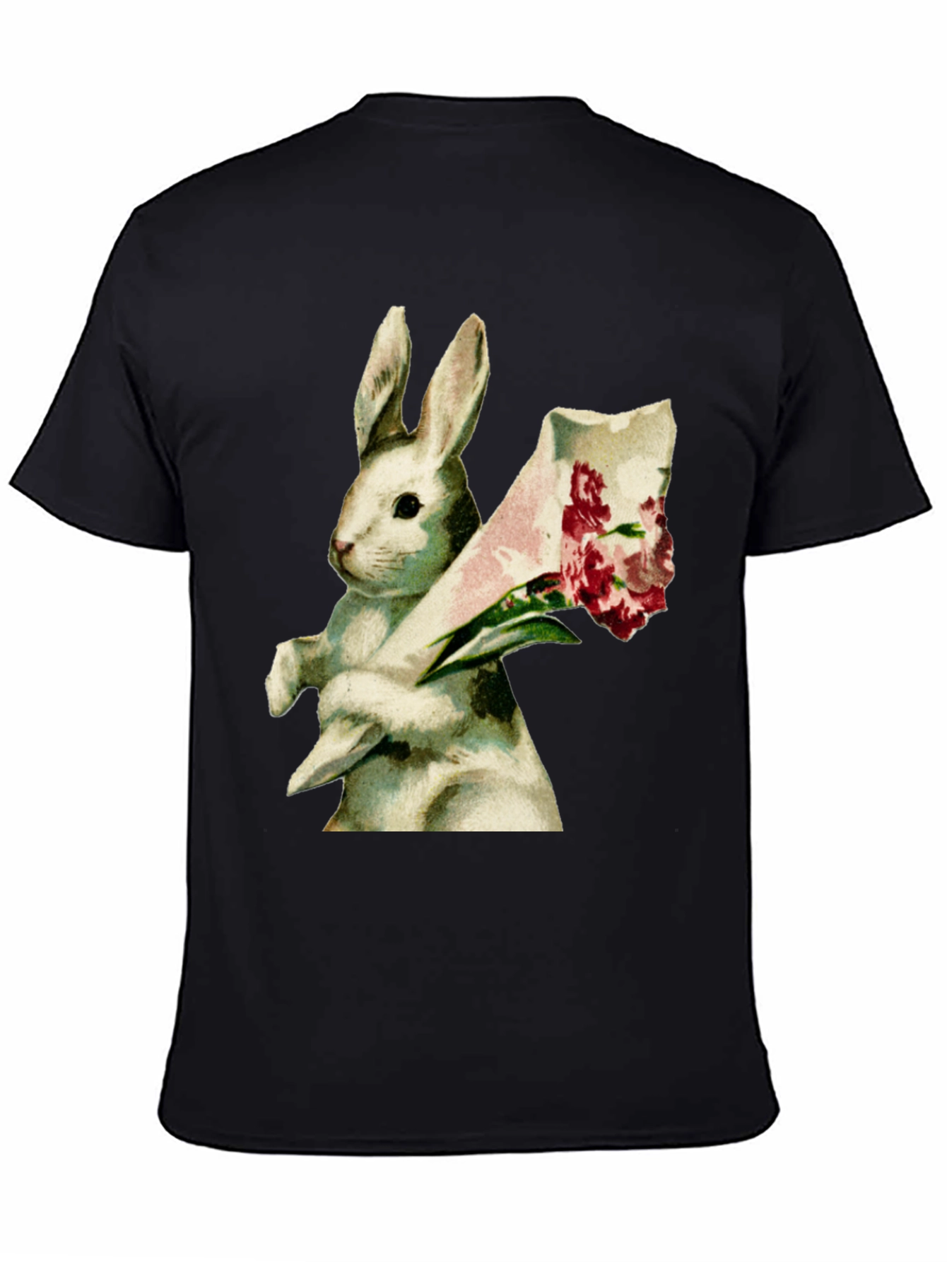 Bunny Bouquet Graphic Tee - Soft Cotton Comfort