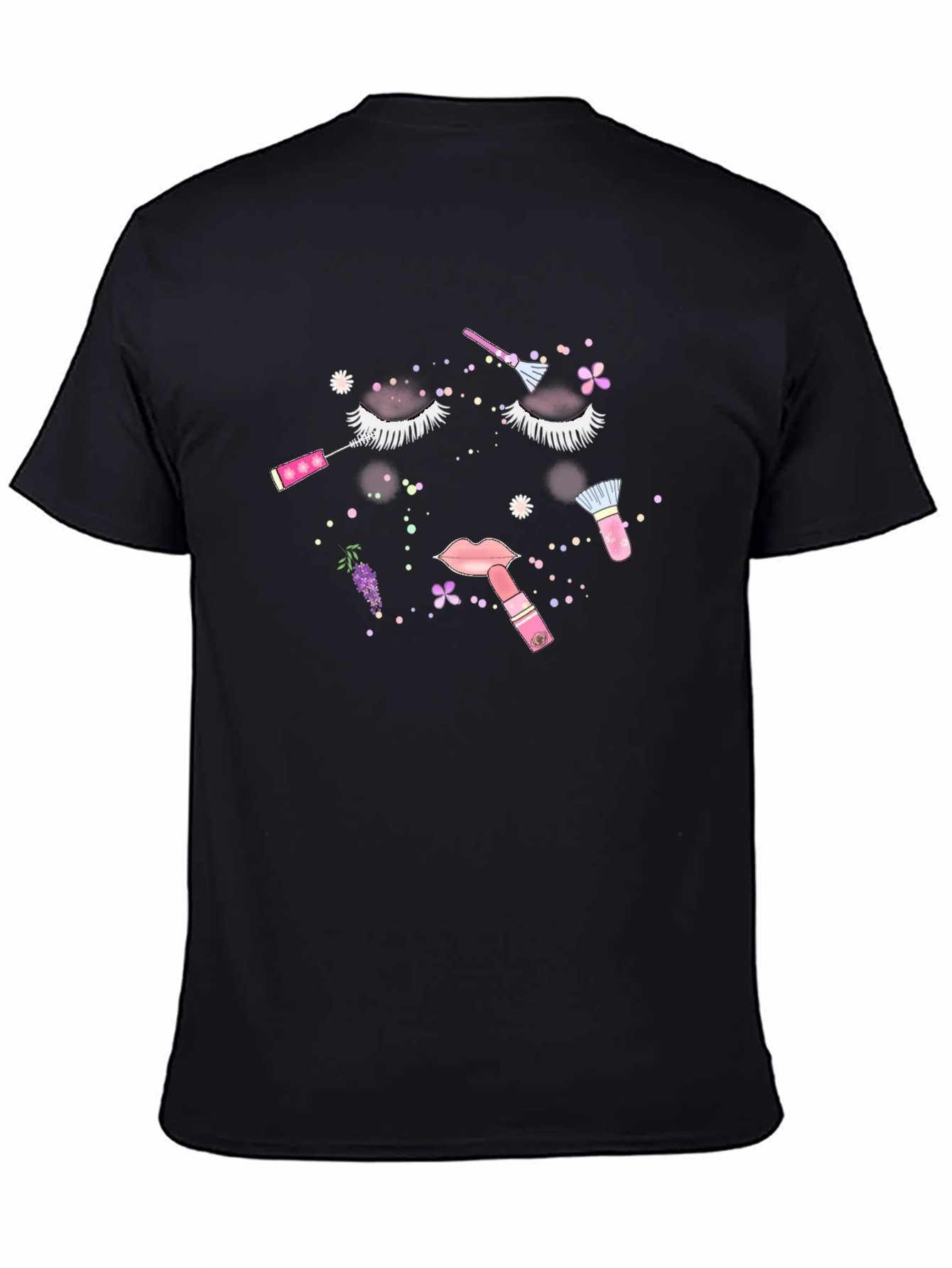 Makeup Glam Black Tee