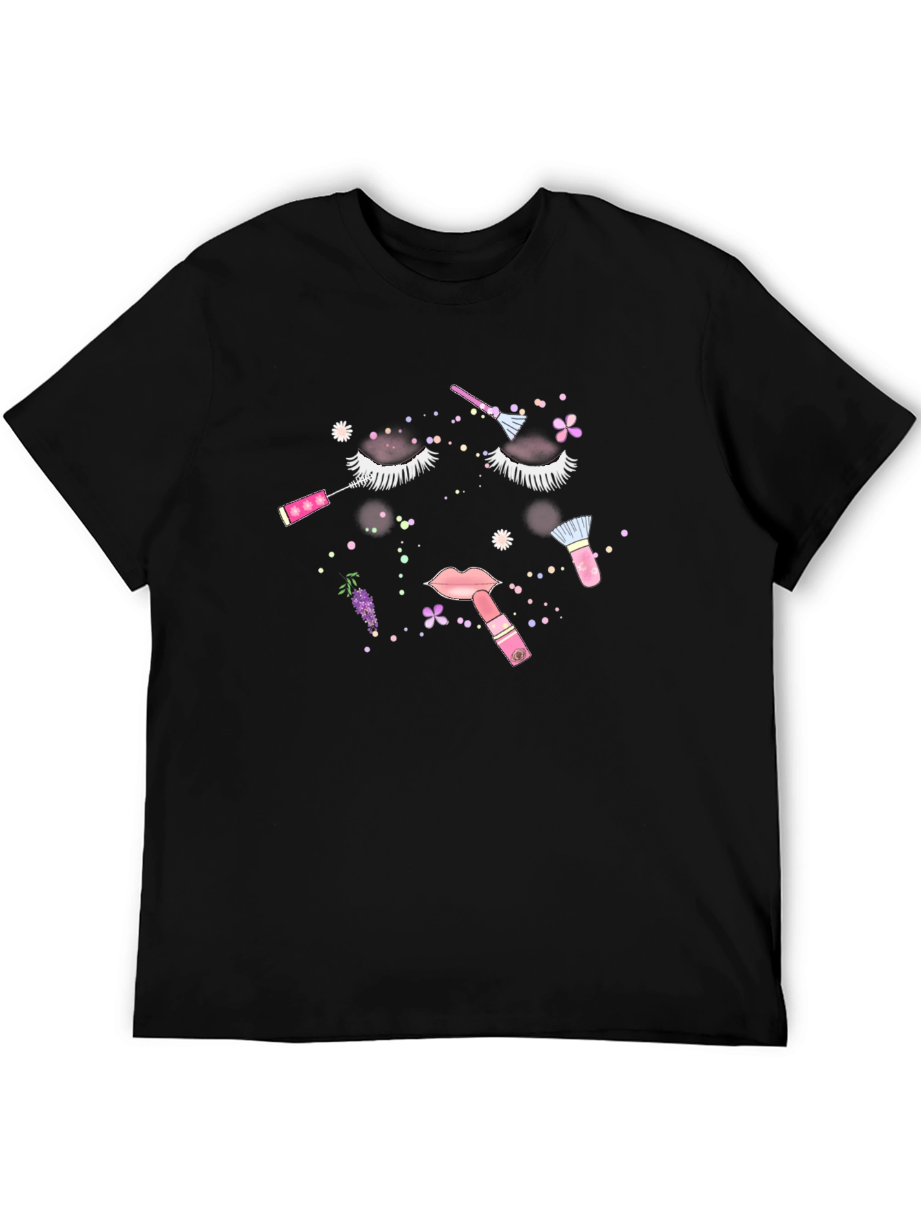 Makeup Glam Black Tee
