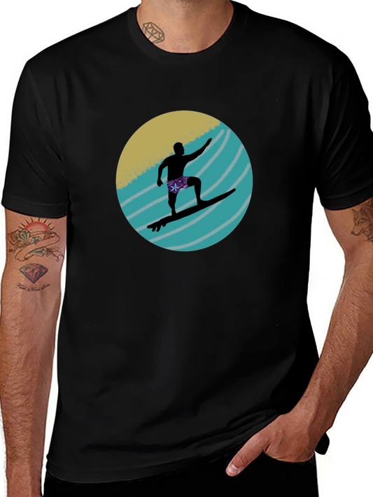 Surfer Silhouette Graphic Tee