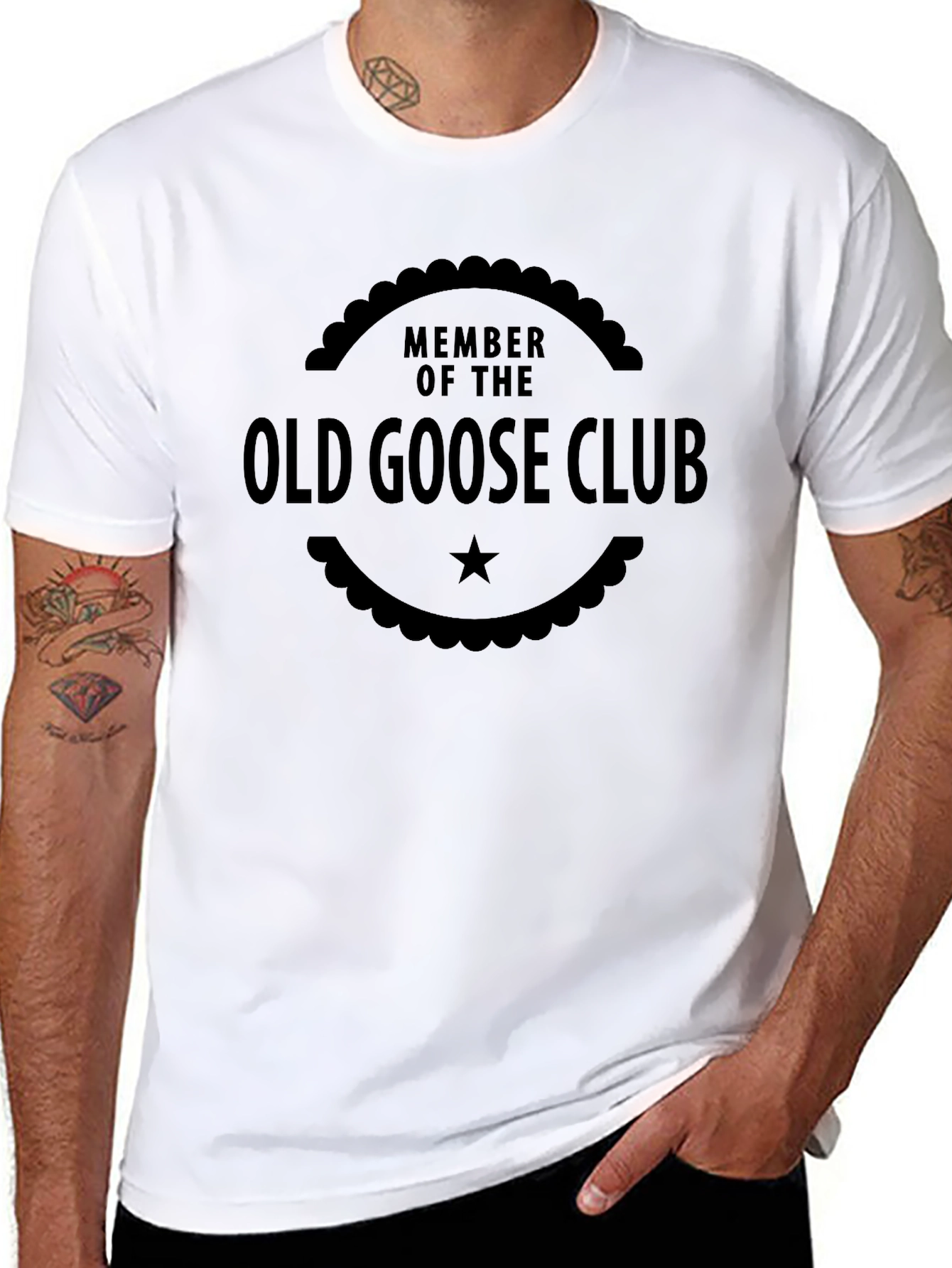 Old Goose Club Graphic T-Shirt - Black