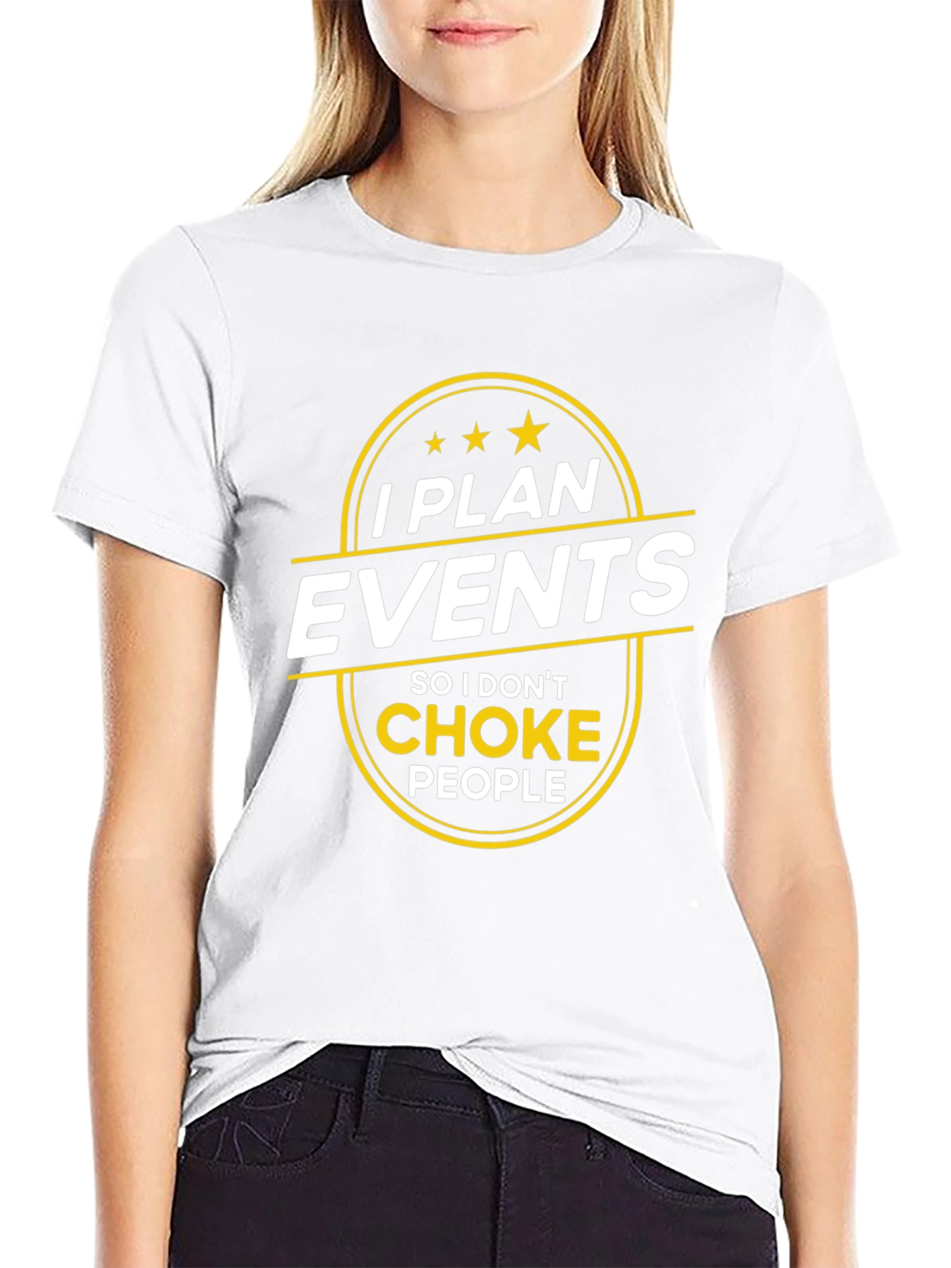 I Plan Events Funny Black T-Shirt