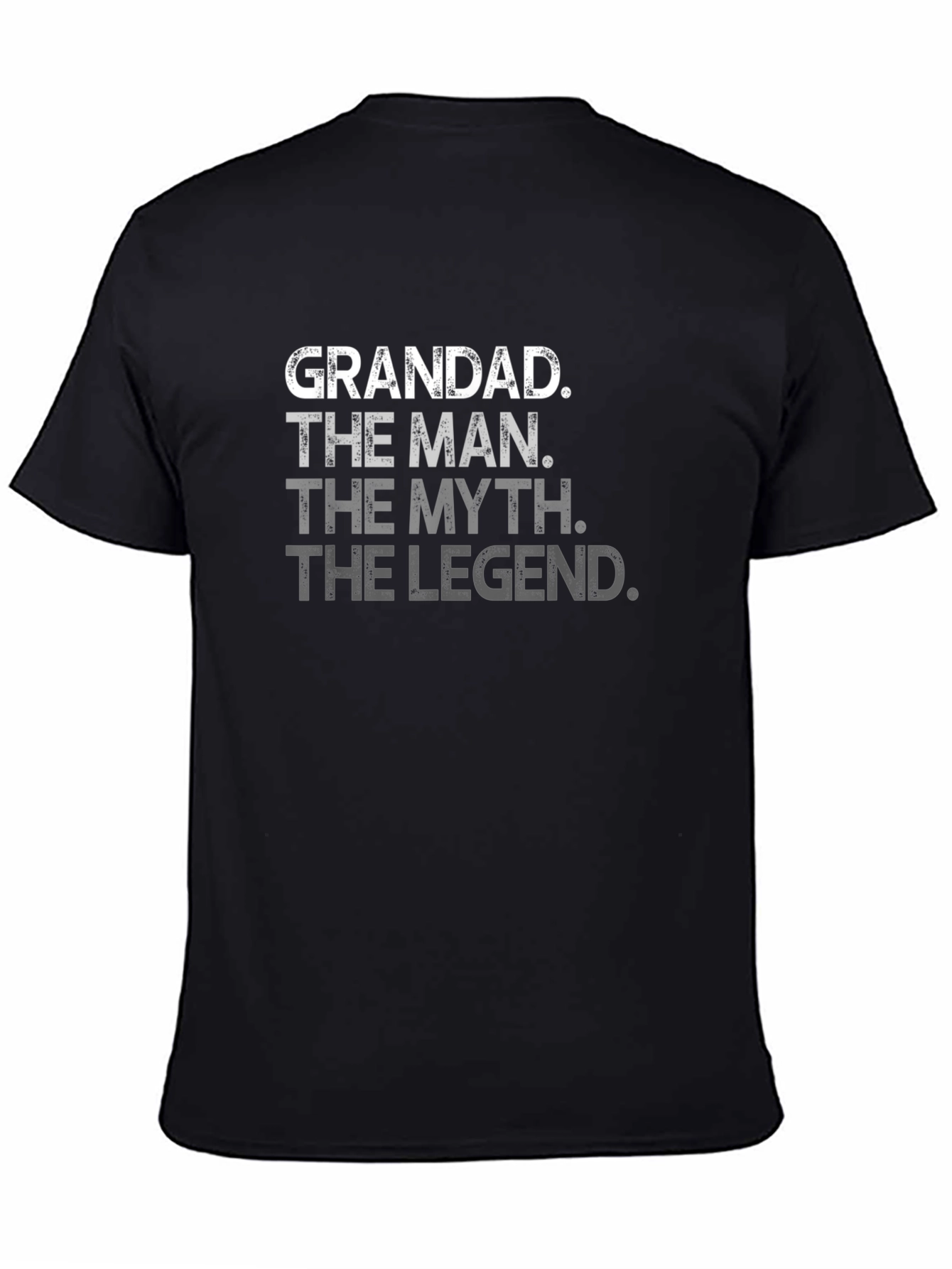 Grandad The Man Myth Legend Black T-Shirt