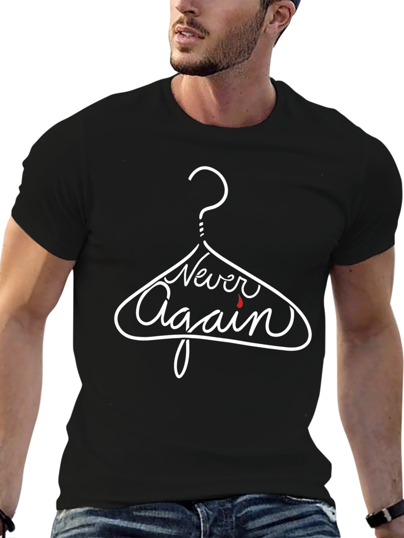 Never Again T-Shirt - Pro Choice Activism