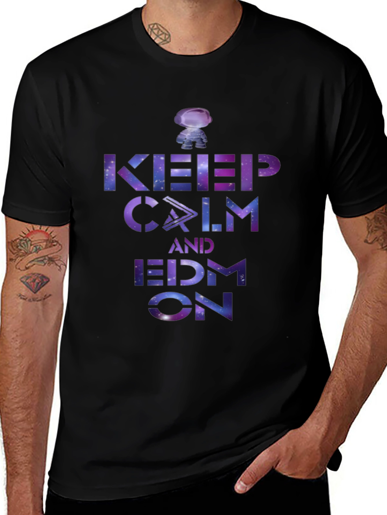 Keep Calm and EDM On Galaxy T-Shirt