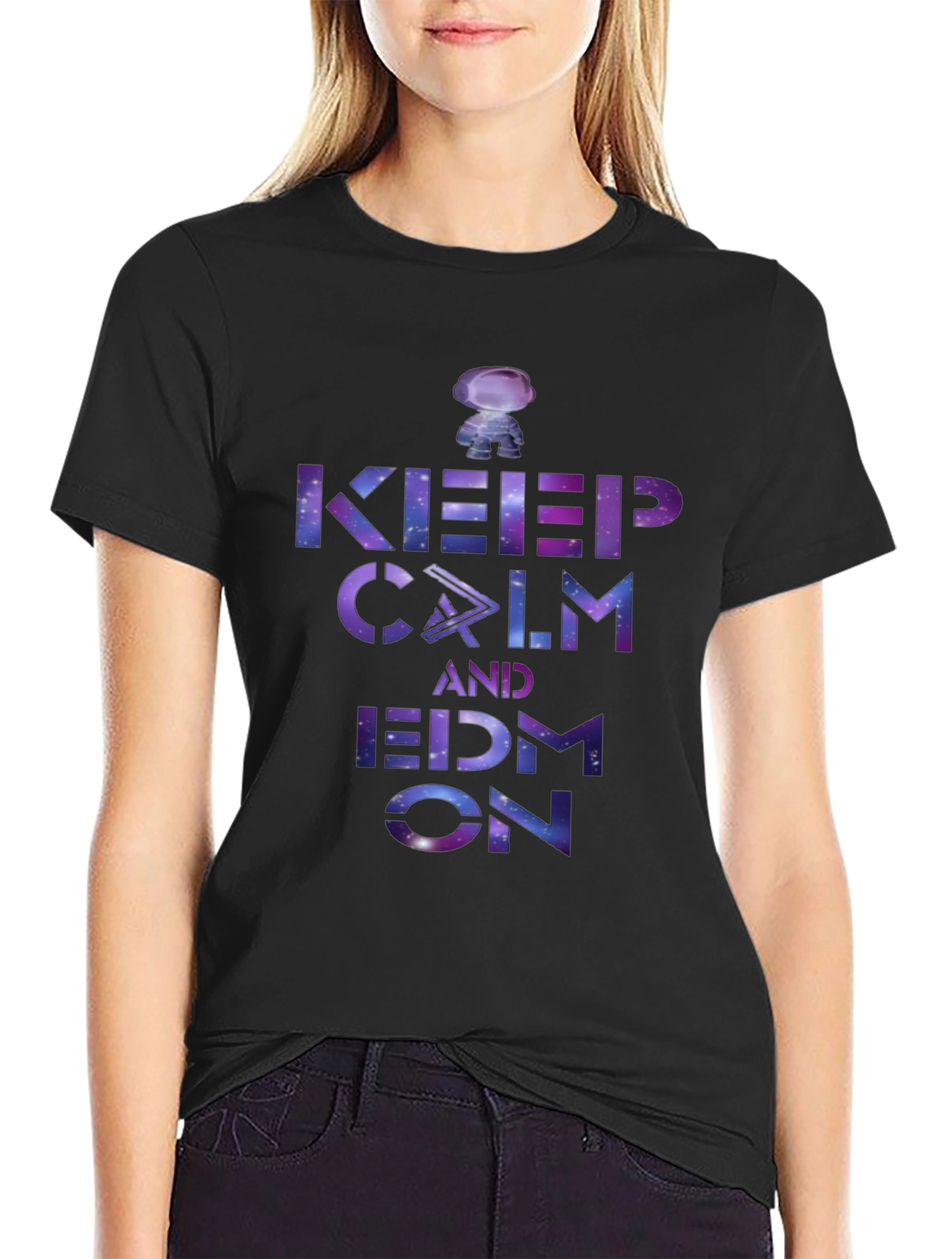 Keep Calm and EDM On Galaxy T-Shirt