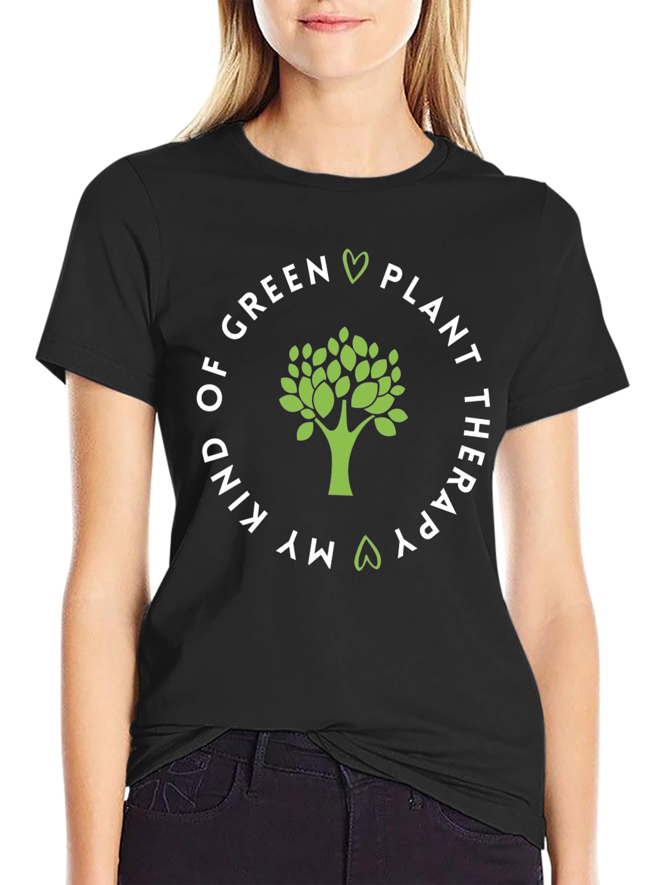 Green Plant Therapy Graphic T-Shirt