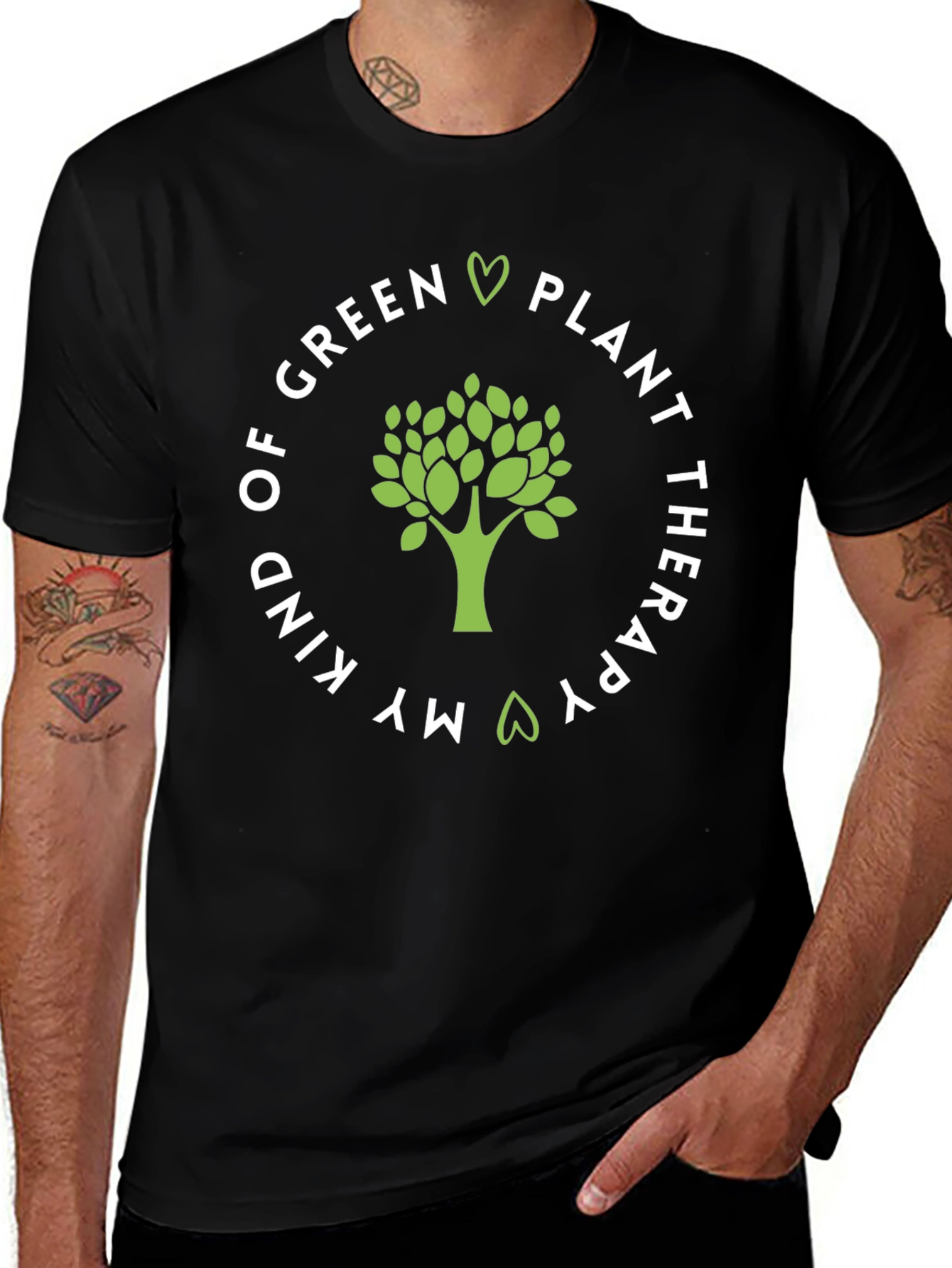 Green Plant Therapy Graphic T-Shirt