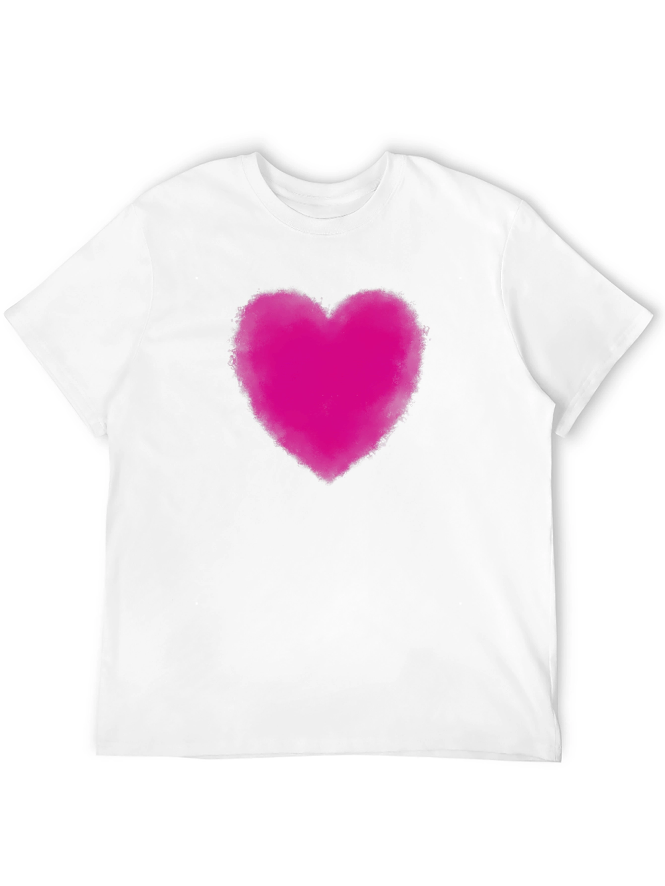Heart Print Black T-Shirt