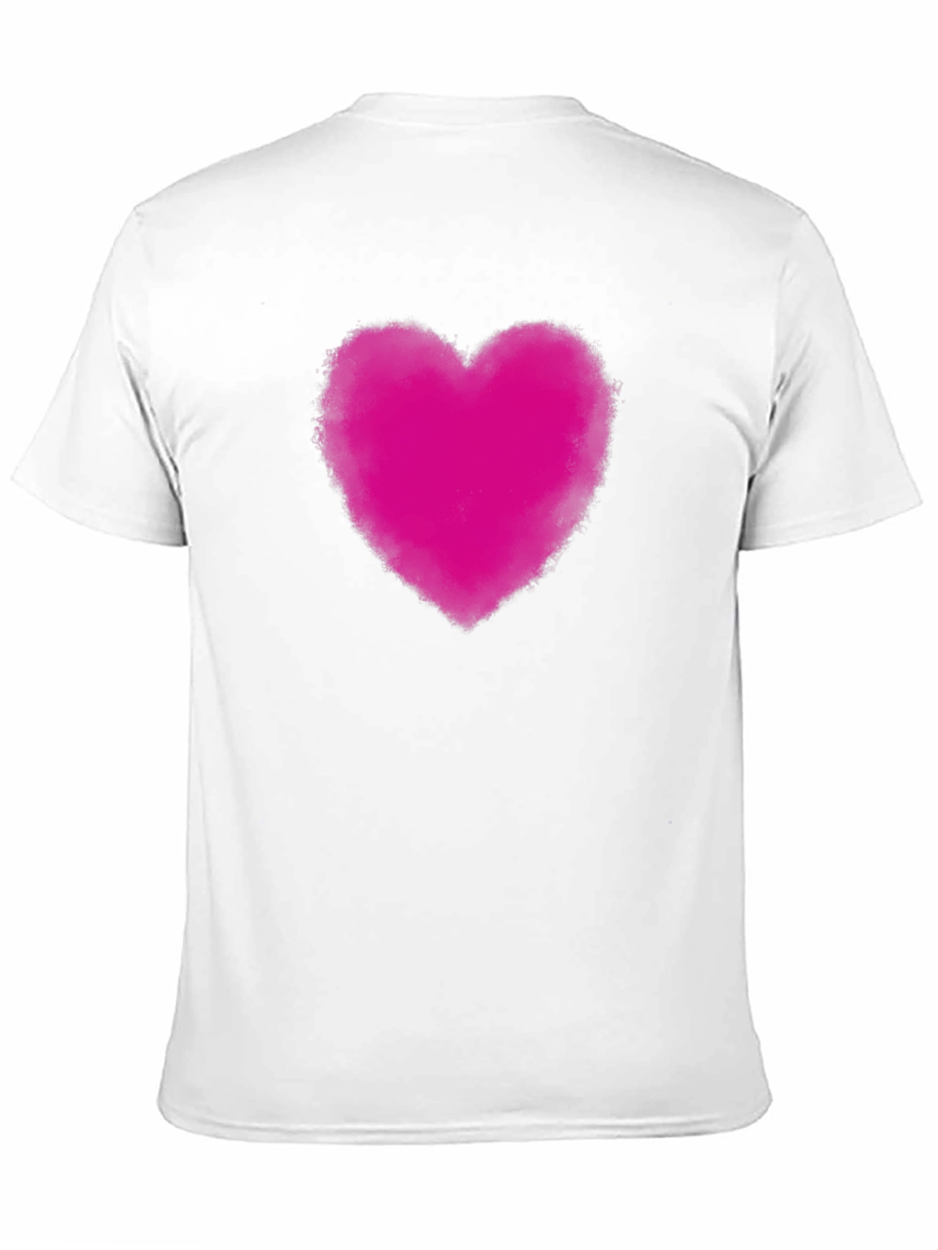 Heart Print Black T-Shirt