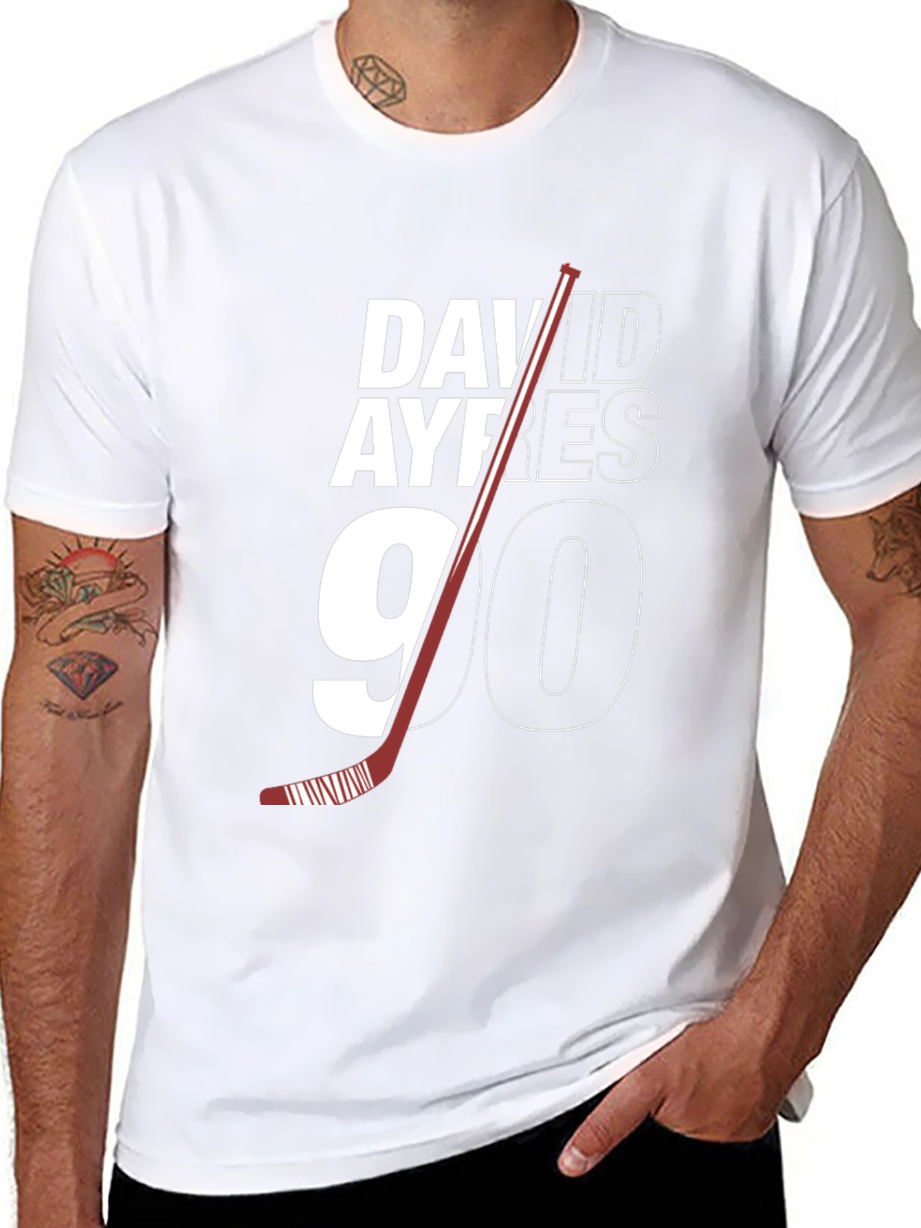 David Ayres 90 Hockey T-Shirt