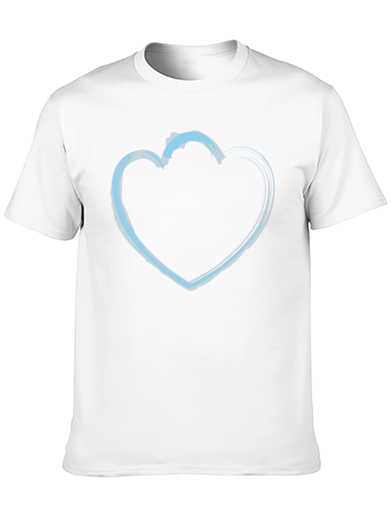 Heart Outline Graphic T-Shirt - Black