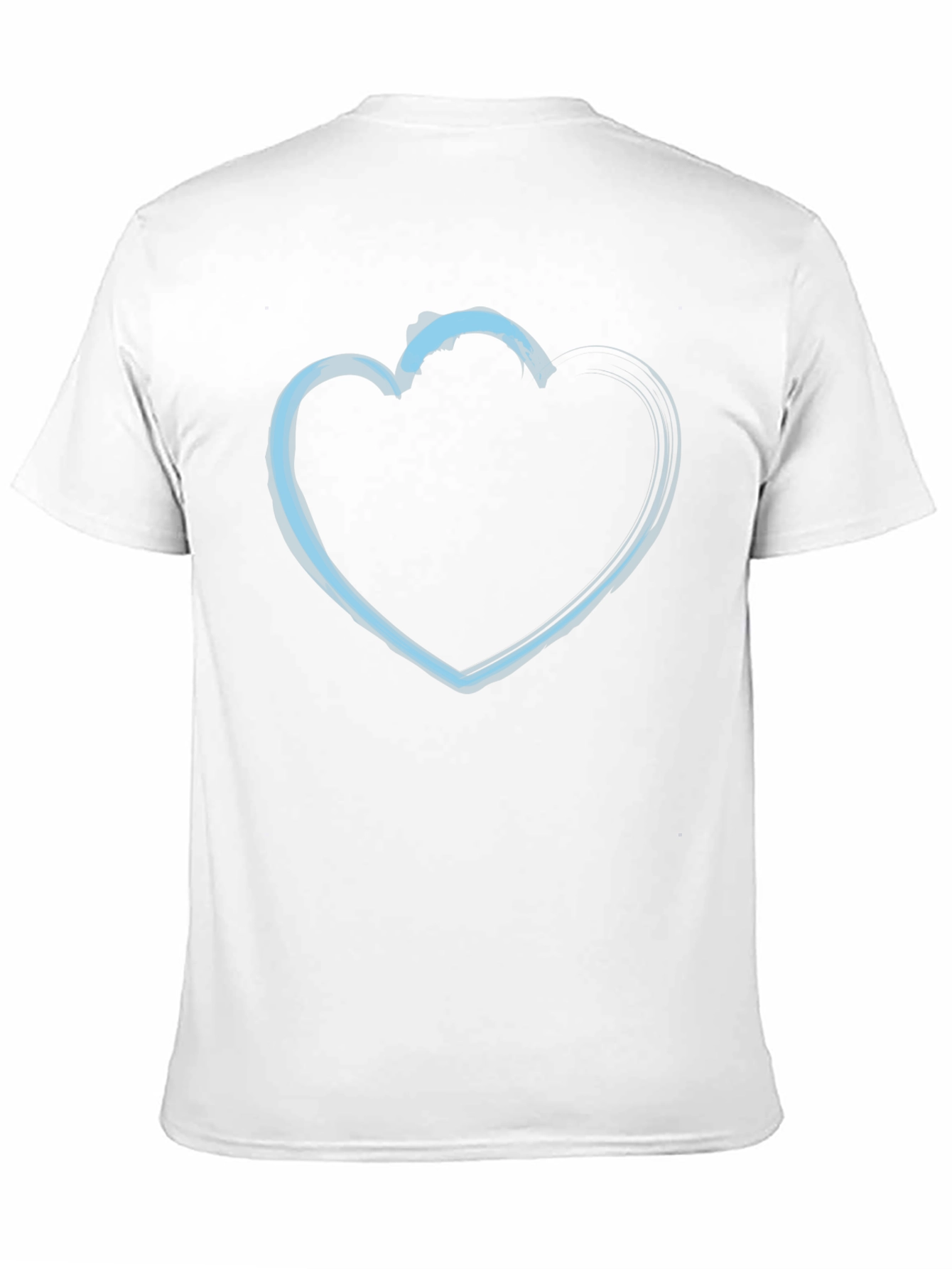 Heart Outline Graphic T-Shirt - Black