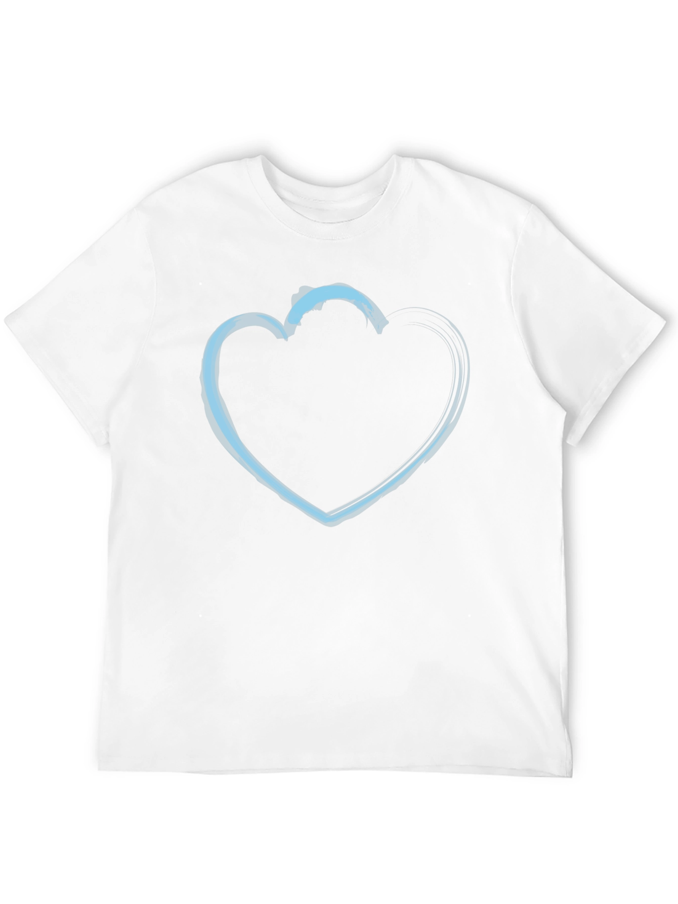 Heart Outline Graphic T-Shirt - Black