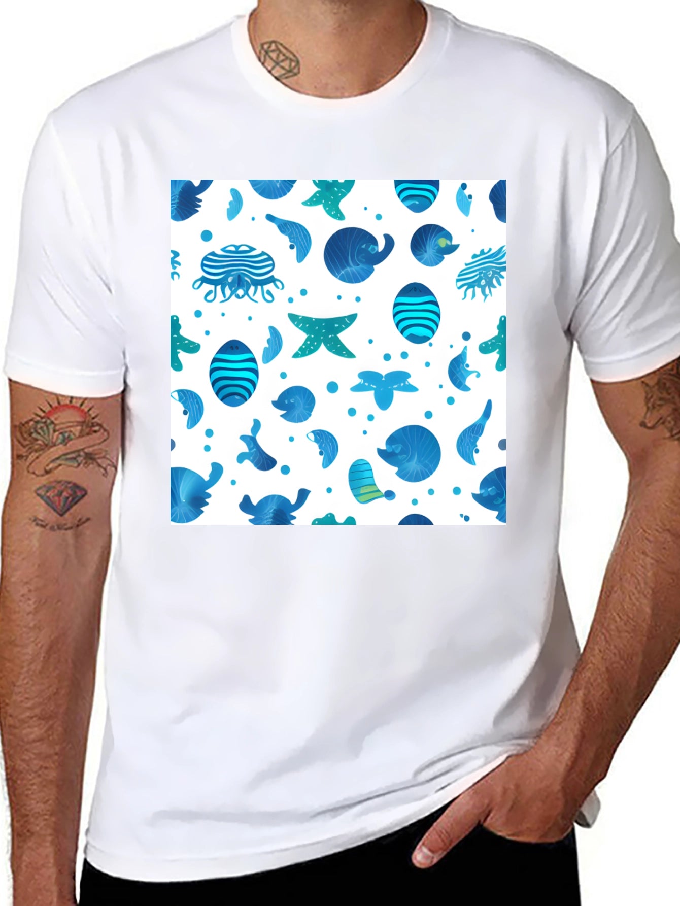 Ocean Life Graphic T-Shirt