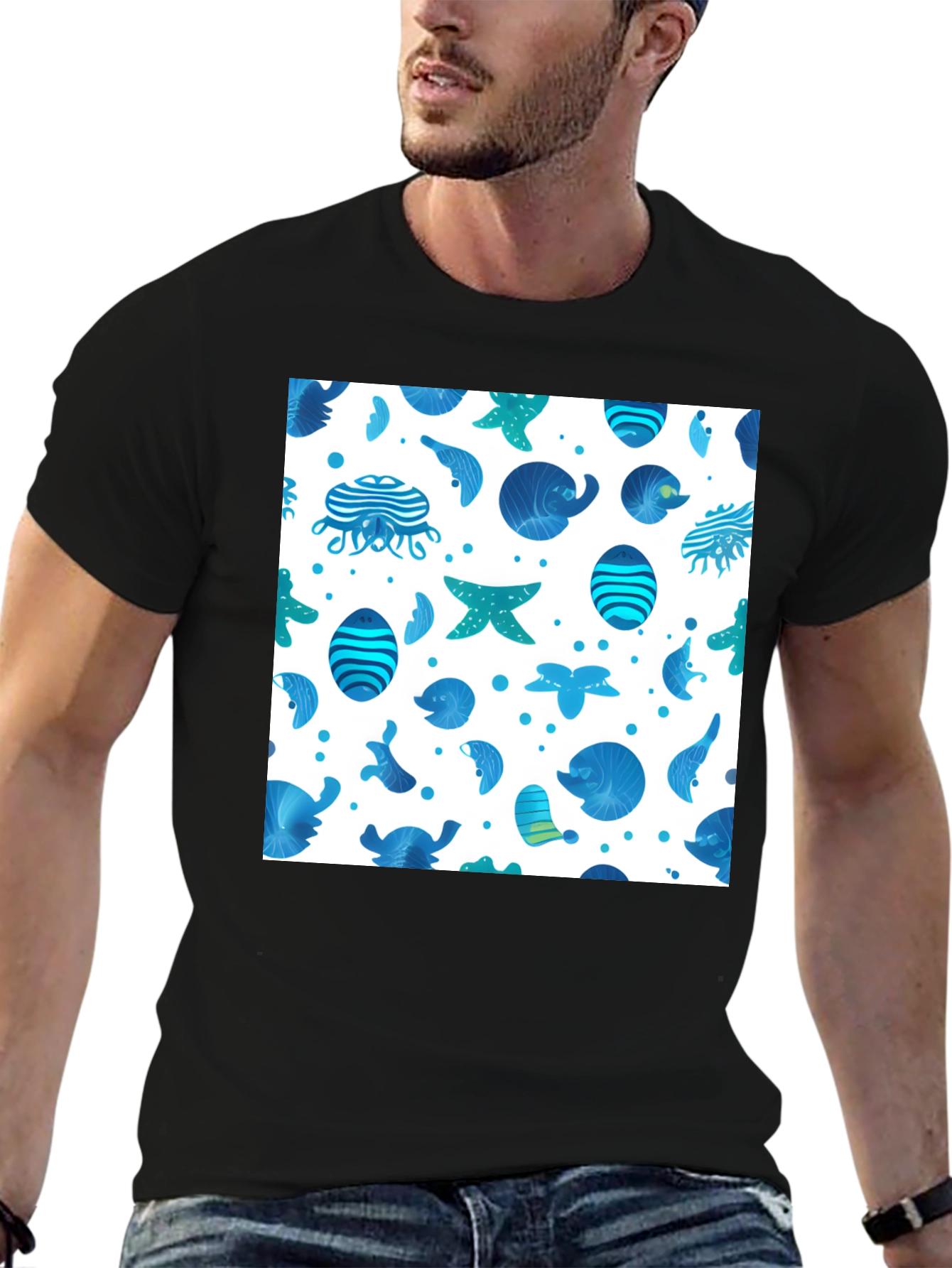 Ocean Life Graphic T-Shirt