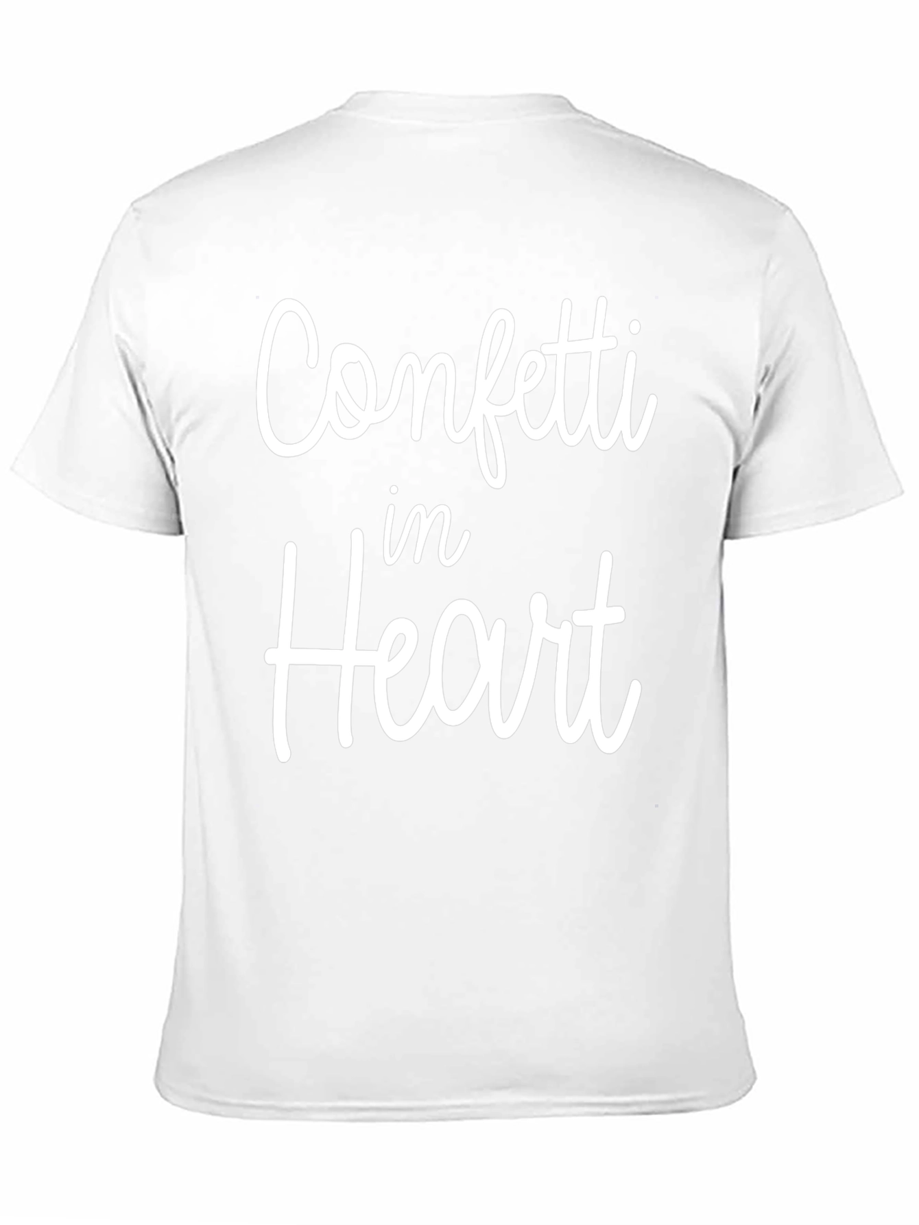 Confetti in Heart Black Graphic Tee