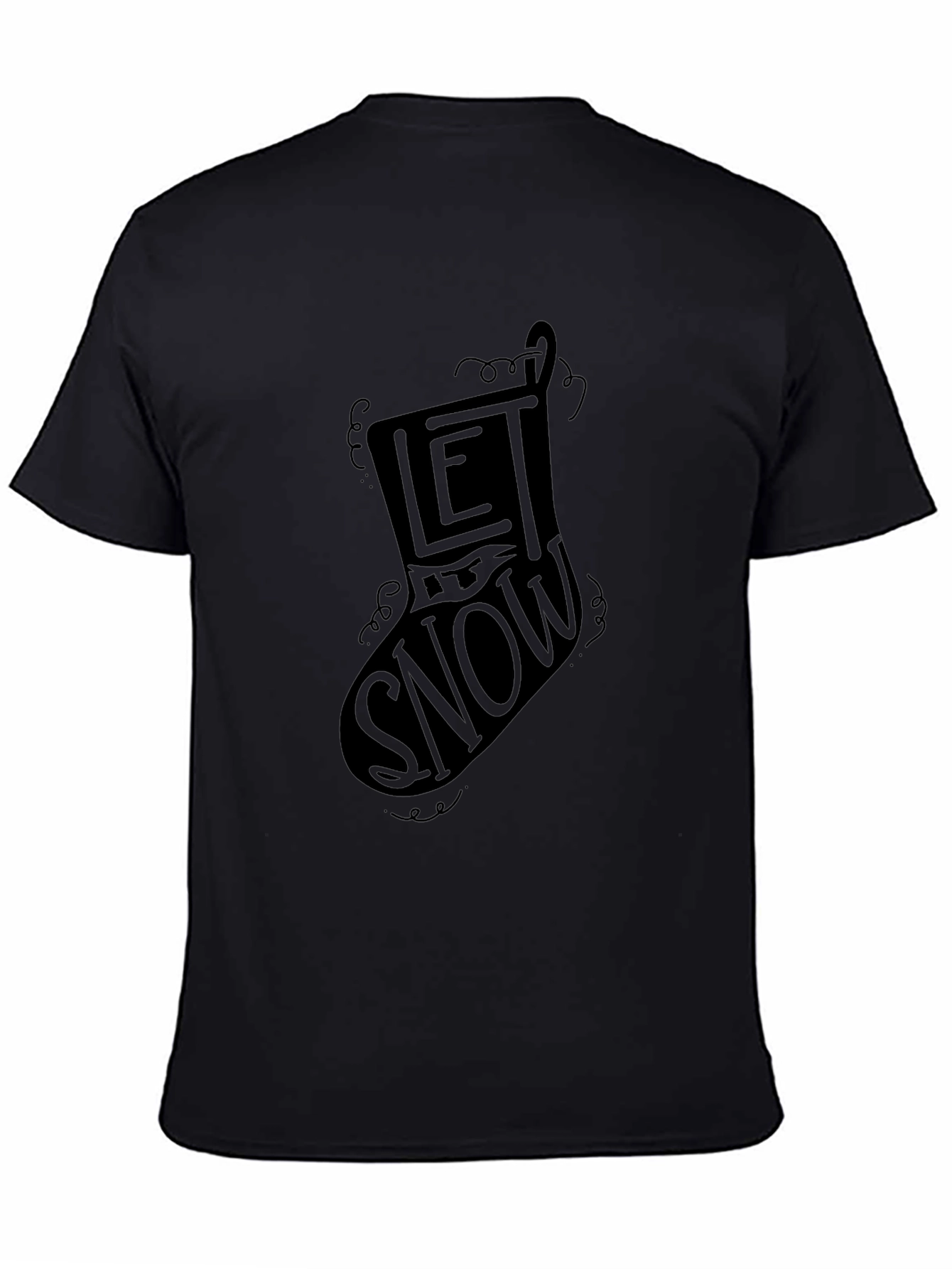 Let It Snow Christmas Stocking Graphic Tee - Unisex
